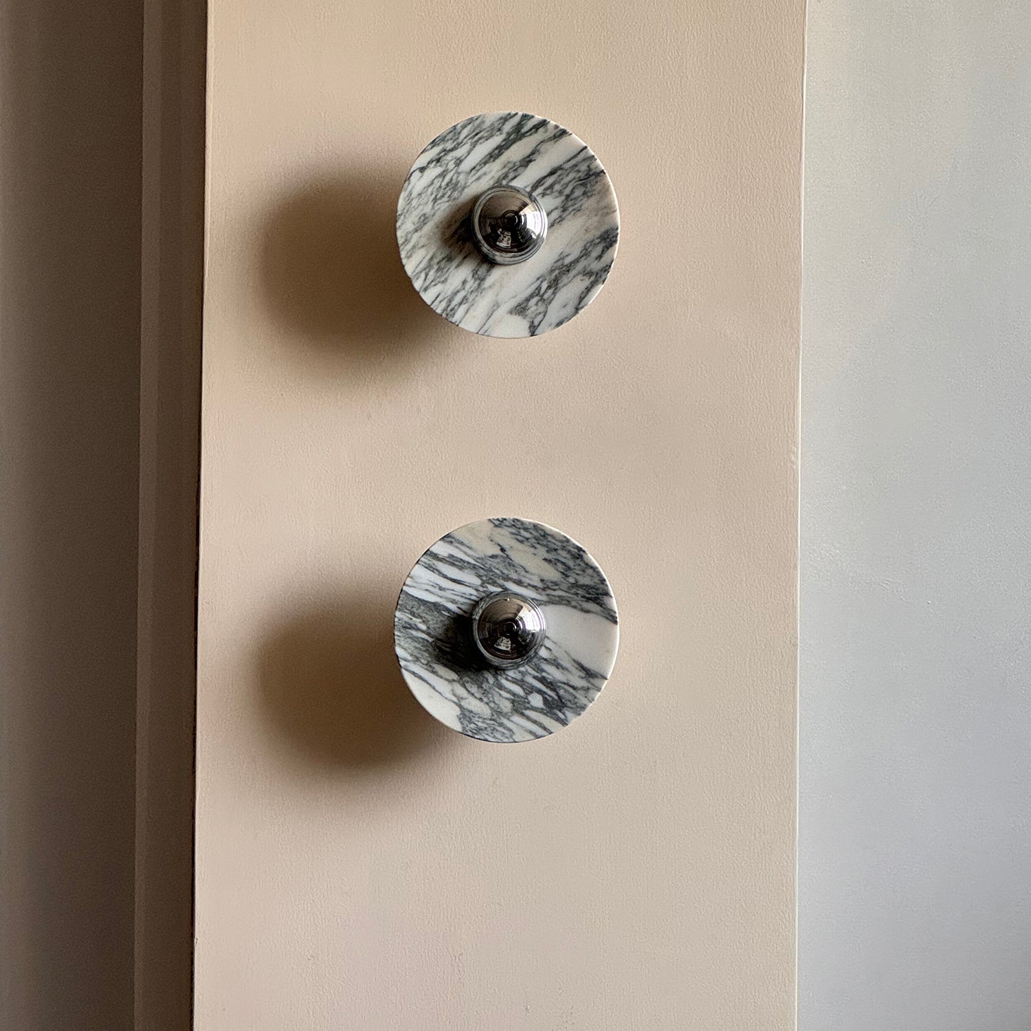 Wall Lamp Marble Disc LED Modern Light Fixture Multiple Colors