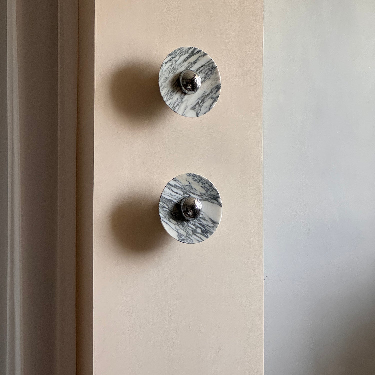 Wall Lamp Marble Disc LED Modern Light Fixture Multiple Colors