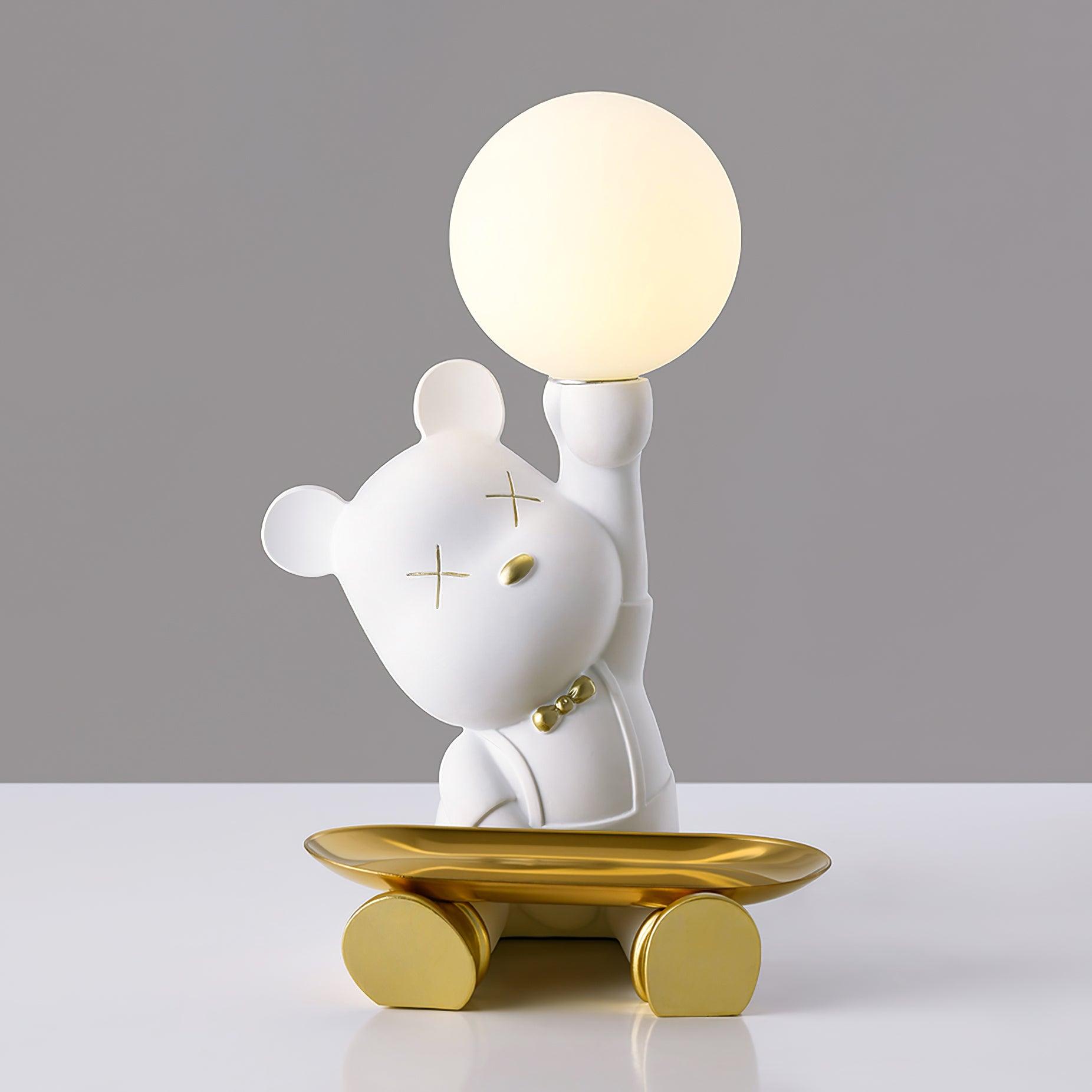 Wondel Resin Artistic Desk Lamp-Neutral Decor
