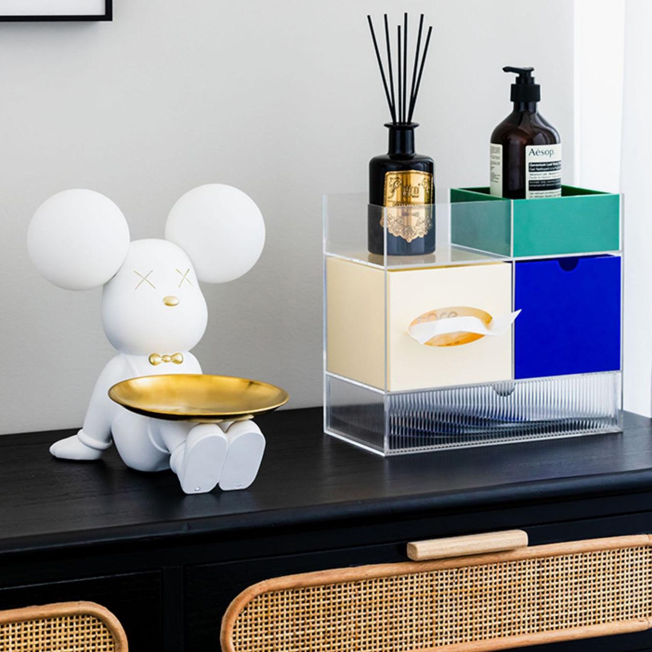 Wondel Resin Artistic Desk Lamp-Neutral Decor
