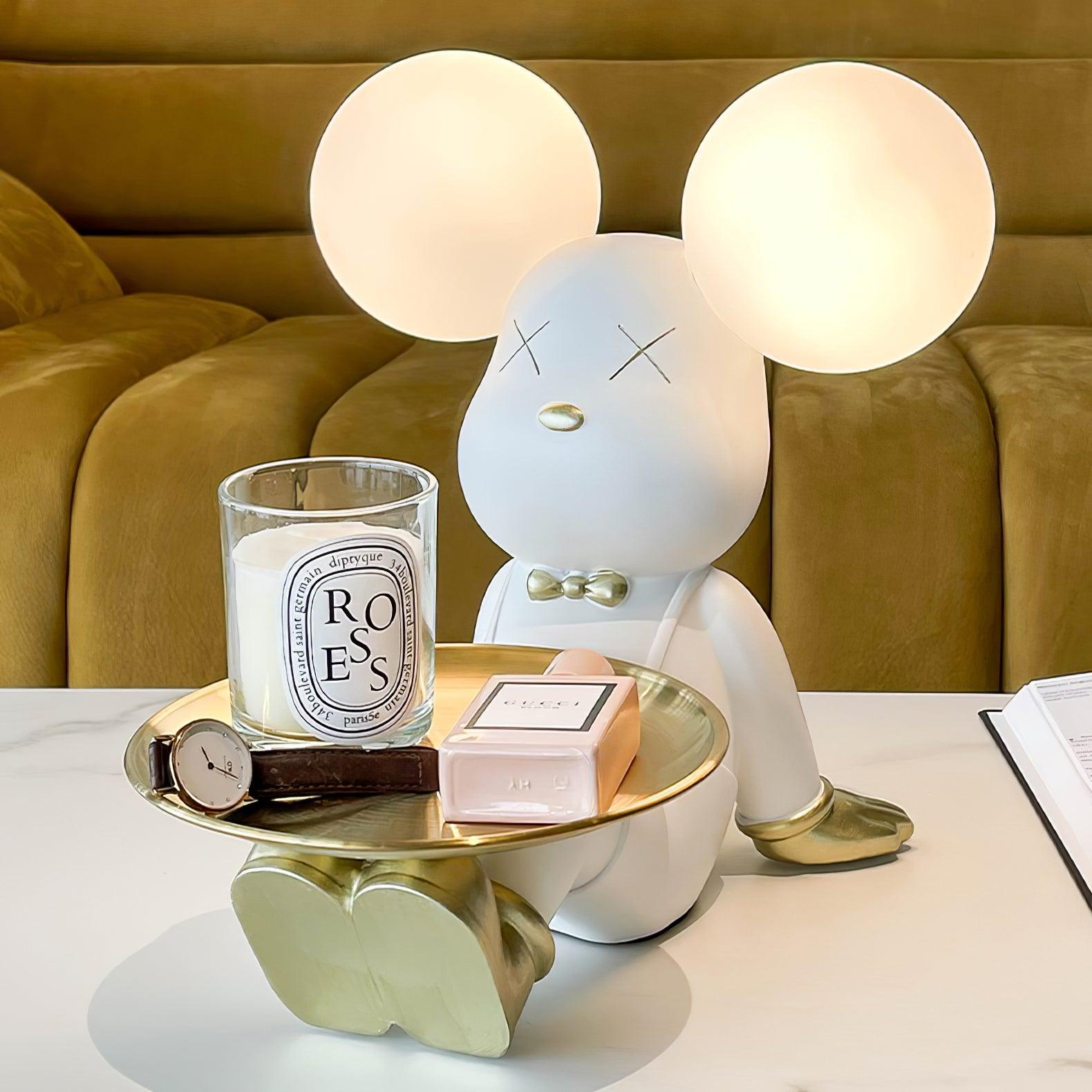 Wondel Resin Artistic Desk Lamp-Neutral Decor