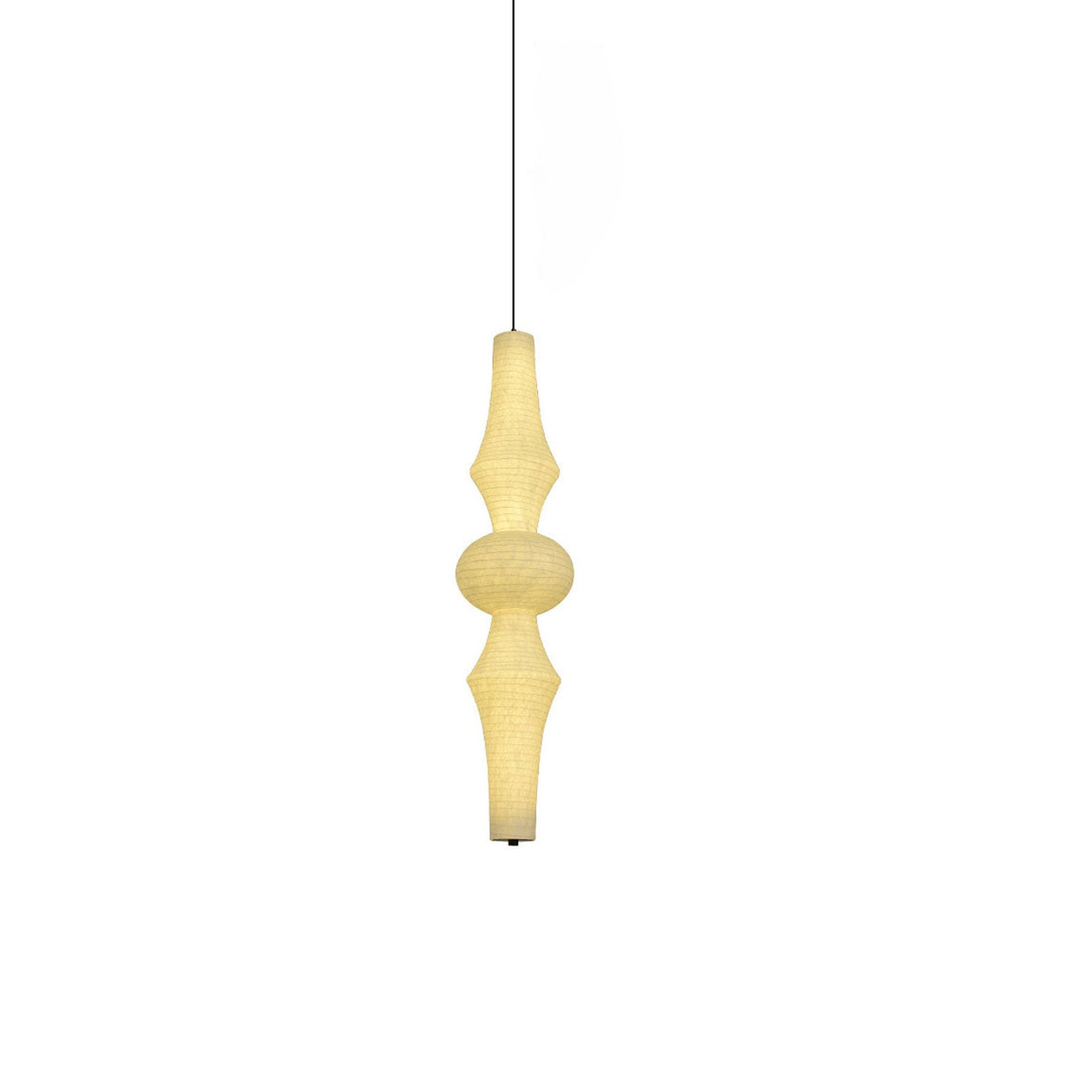 Virairaine Sculptural Mulberry Silk Pendant Light