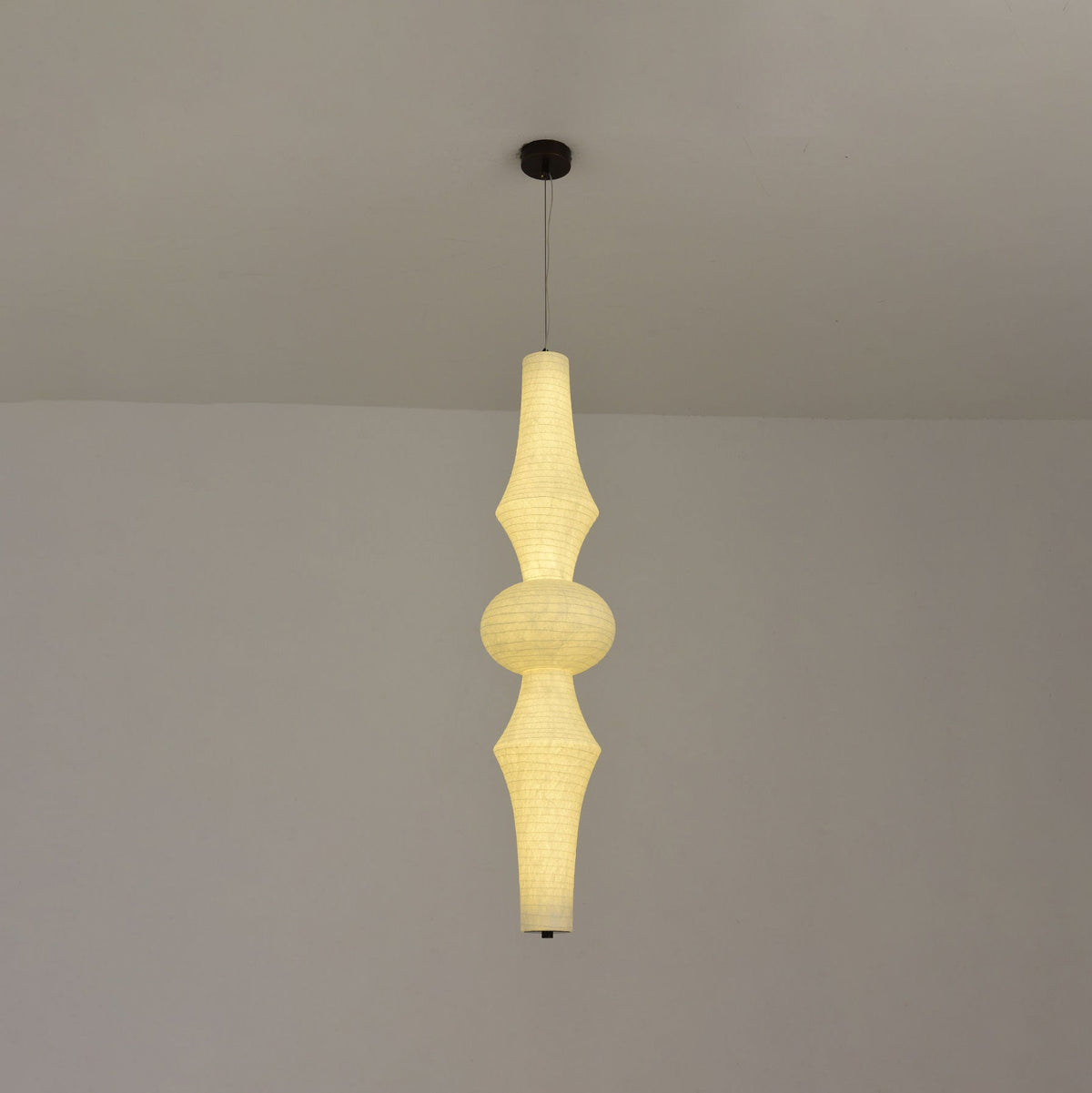 Virairaine Sculptural Mulberry Silk Pendant Light