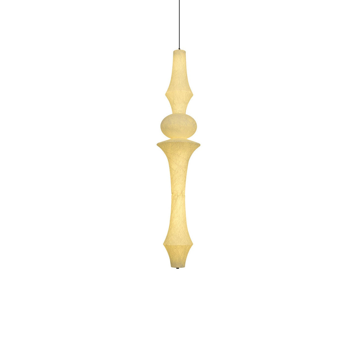 Virairaine Sculptural Mulberry Silk Pendant Light