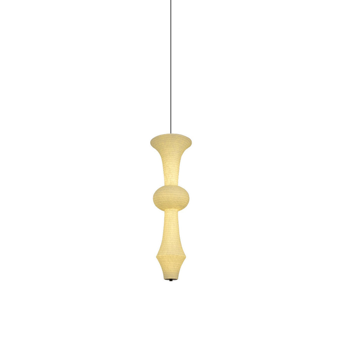 Virairaine Sculptural Mulberry Silk Pendant Light