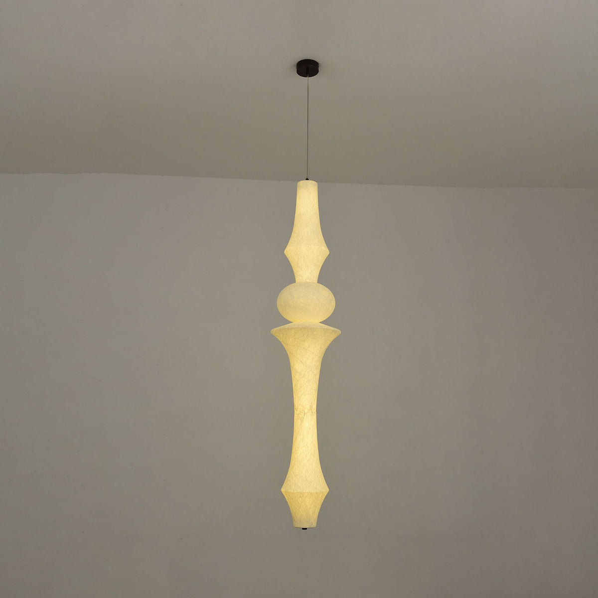 Virairaine Sculptural Mulberry Silk Pendant Light