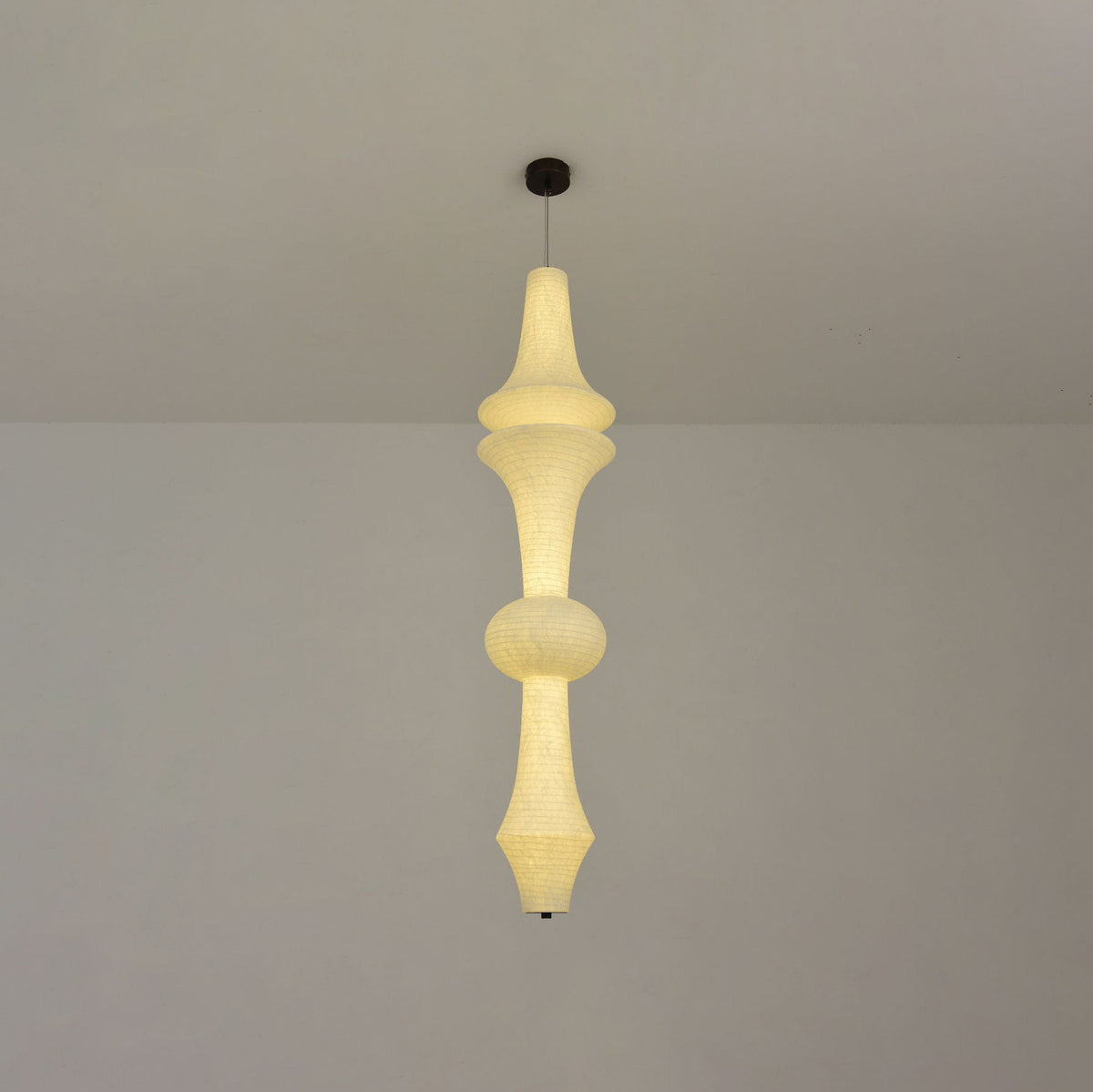 Virairaine Sculptural Mulberry Silk Pendant Light
