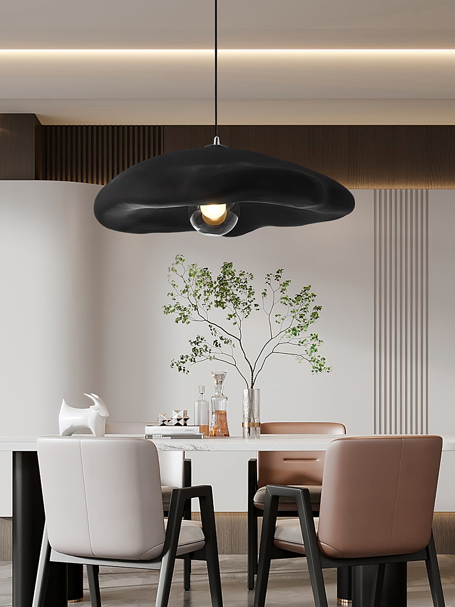 Nylire Modern Minimalist Art Plastic Pendant Light-Neutral Decor