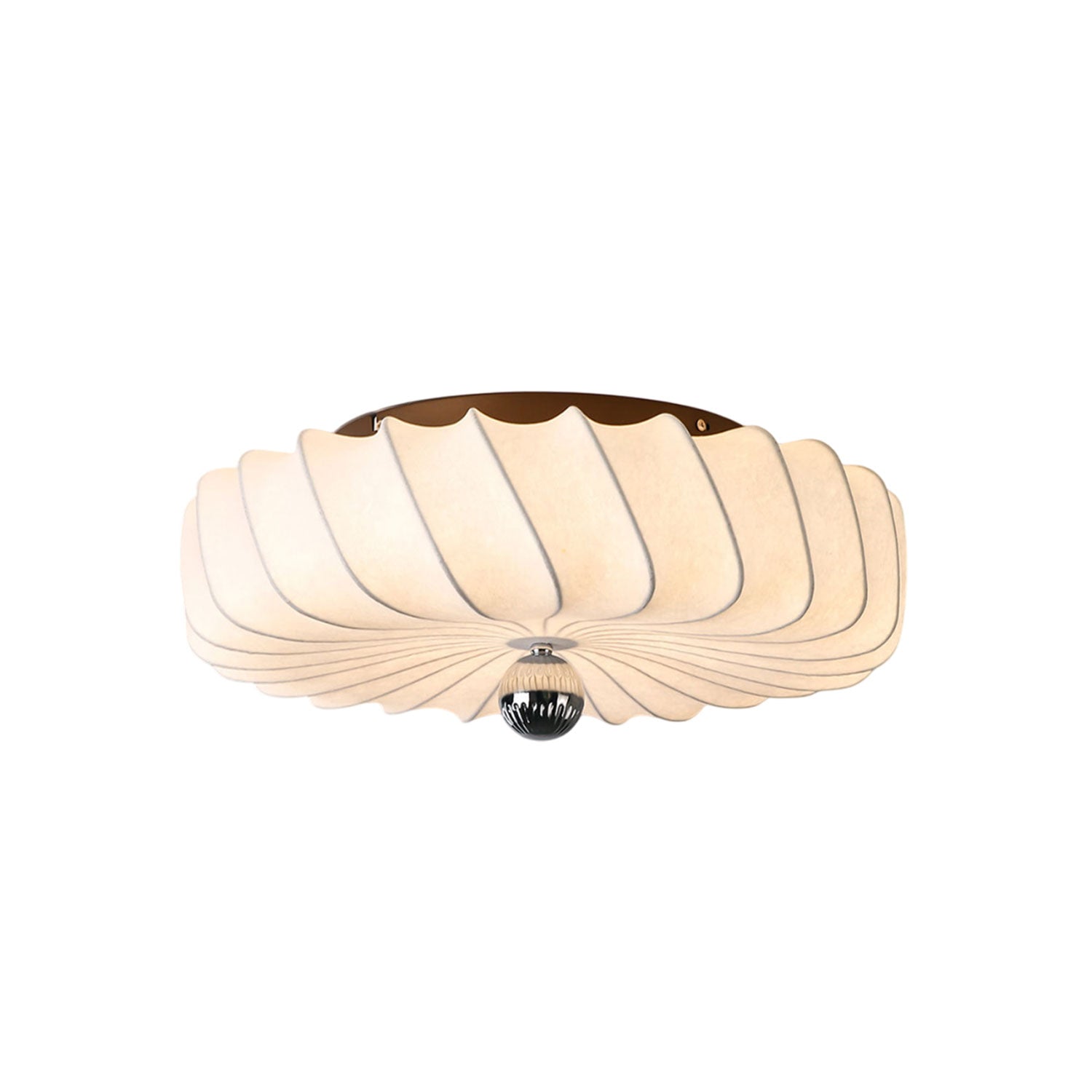 Zelore Swirl Fabric Bronze Pendant Light-Neutral Decor