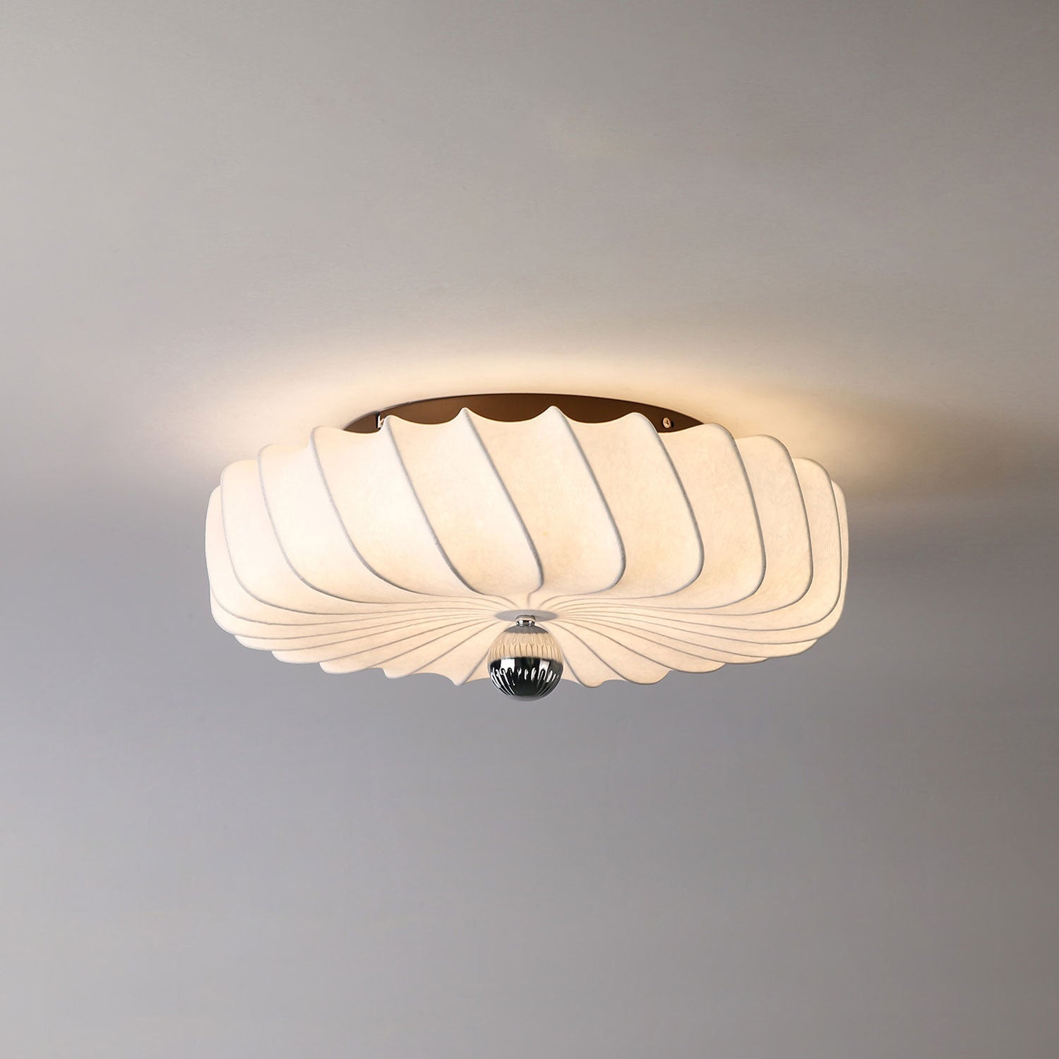 Zelore Swirl Fabric Bronze Pendant Light-Neutral Decor