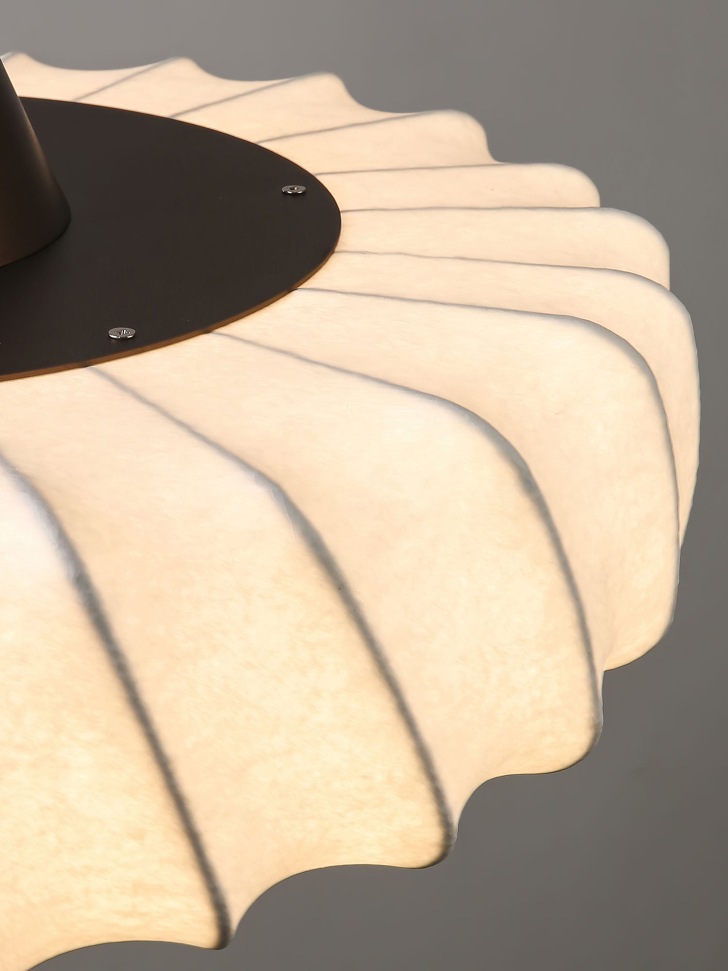Zelore Swirl Fabric Bronze Pendant Light-Neutral Decor