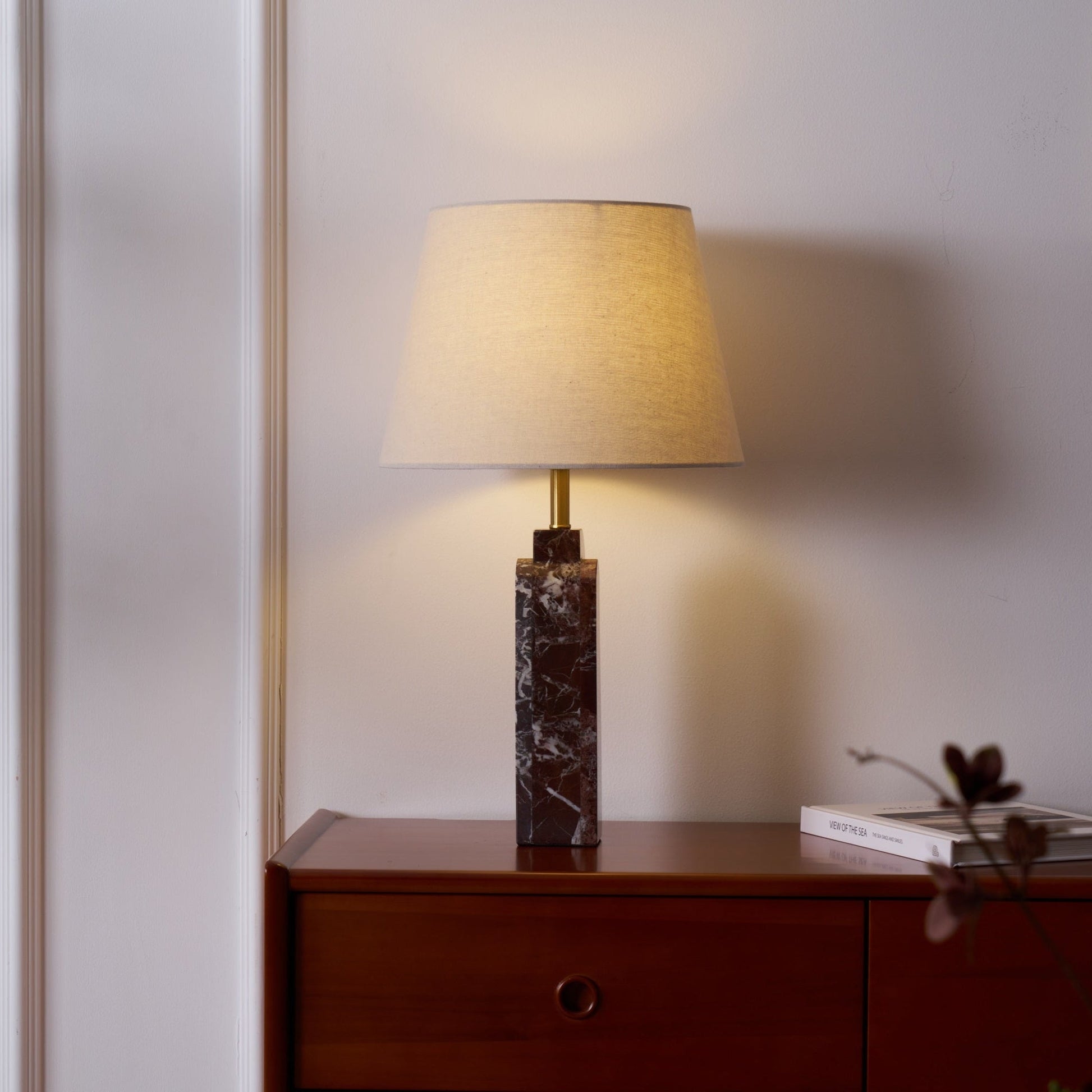 Jovix Modern Marble Table Lamp-Neutral Decor
