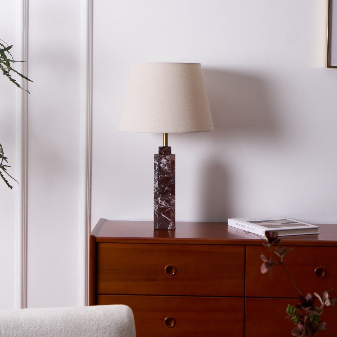 Jovix Modern Marble Table Lamp-Neutral Decor