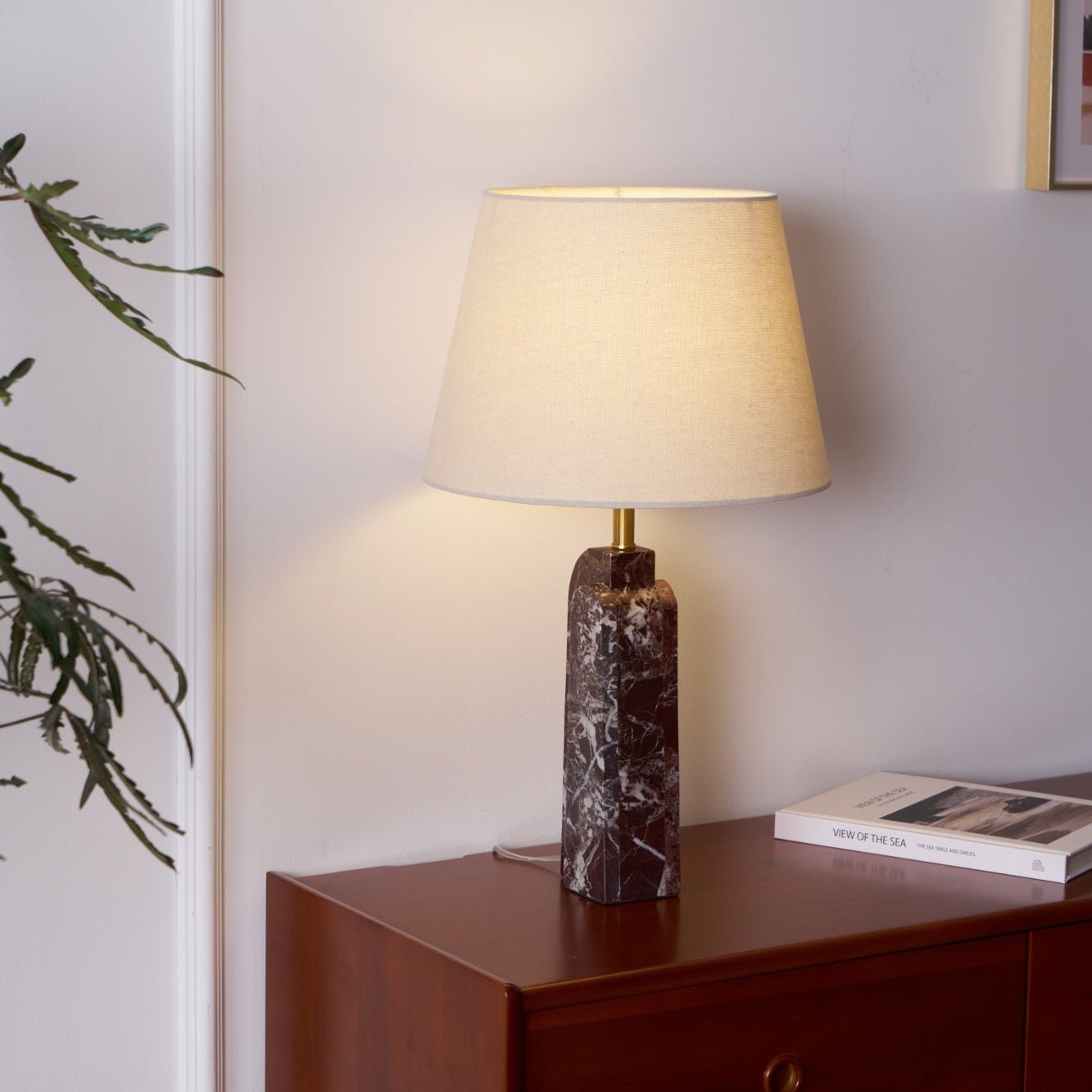 Jovix Modern Marble Table Lamp-Neutral Decor