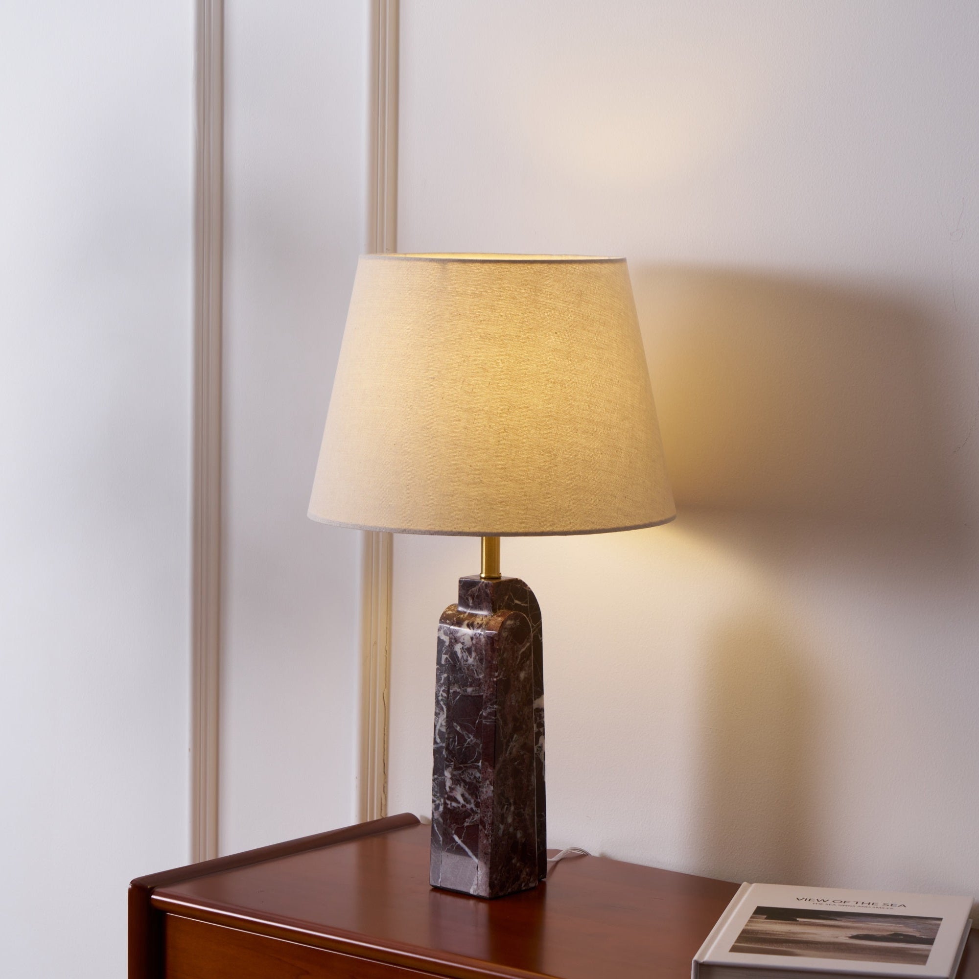 Jovix Modern Marble Table Lamp-Neutral Decor