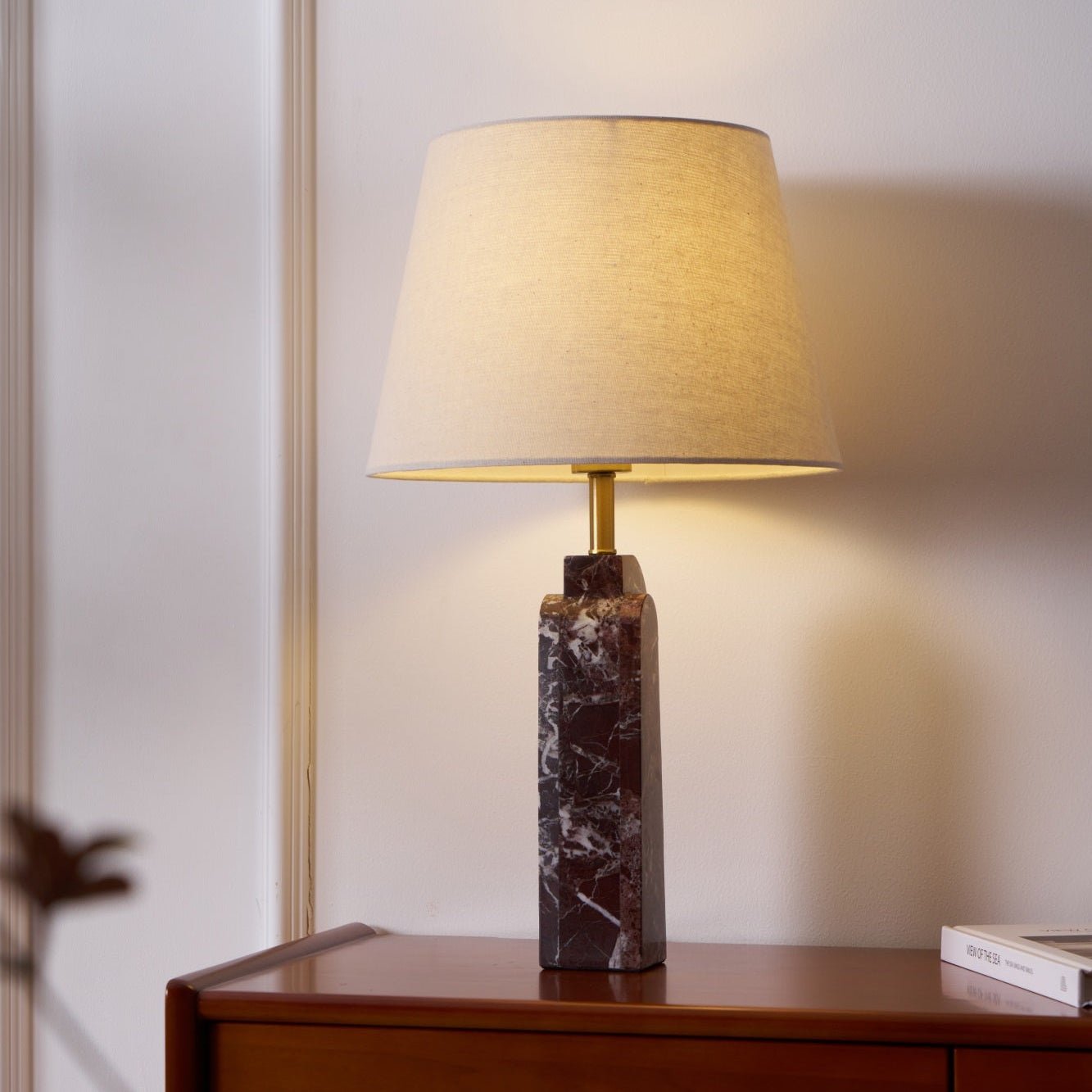 Jovix Modern Marble Table Lamp-Neutral Decor