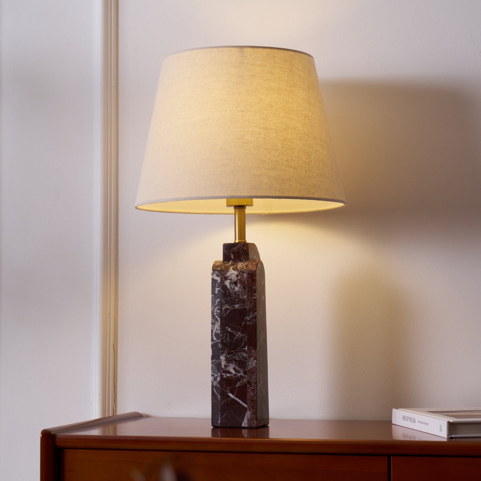 Jovix Modern Marble Table Lamp-Neutral Decor