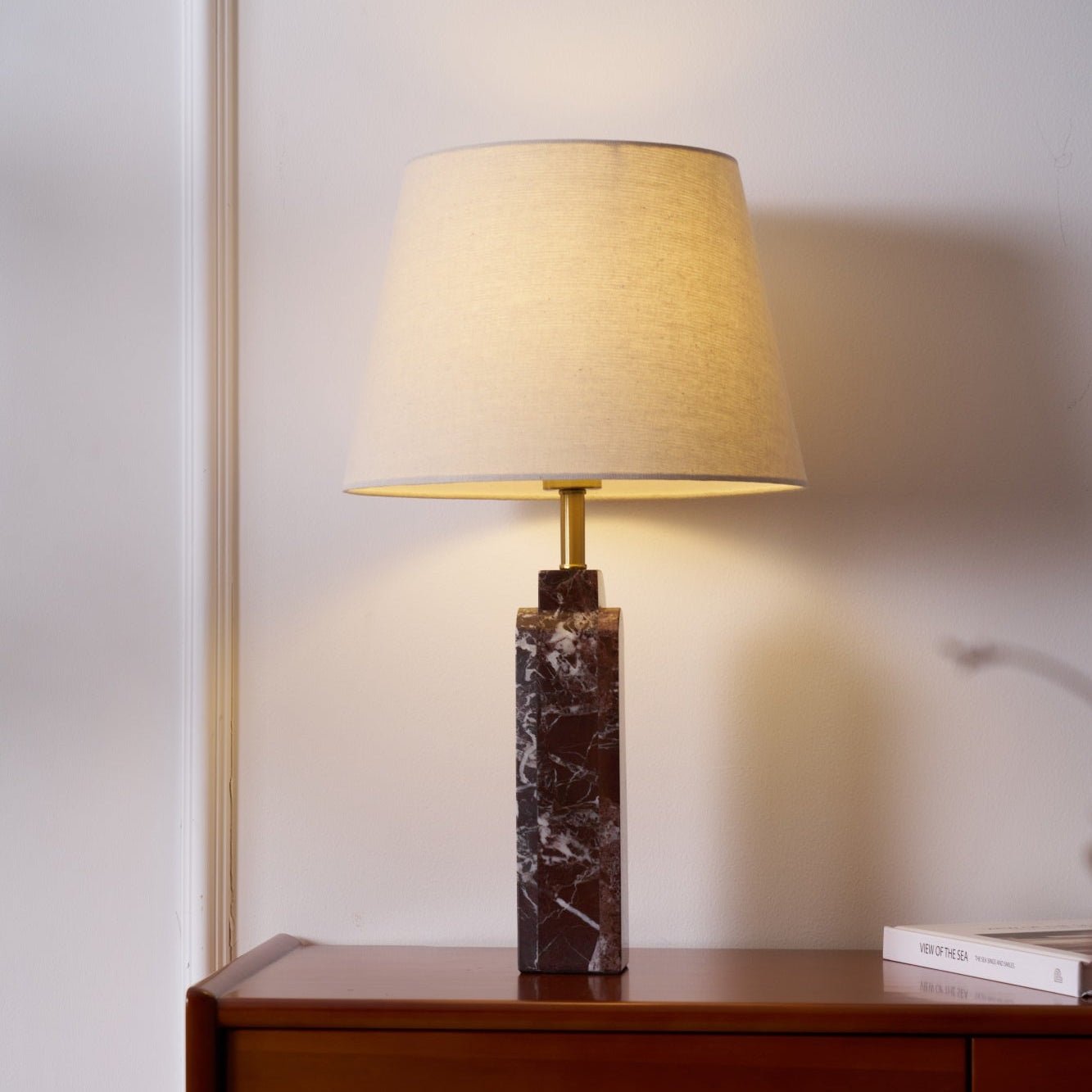 Jovix Modern Marble Table Lamp-Neutral Decor