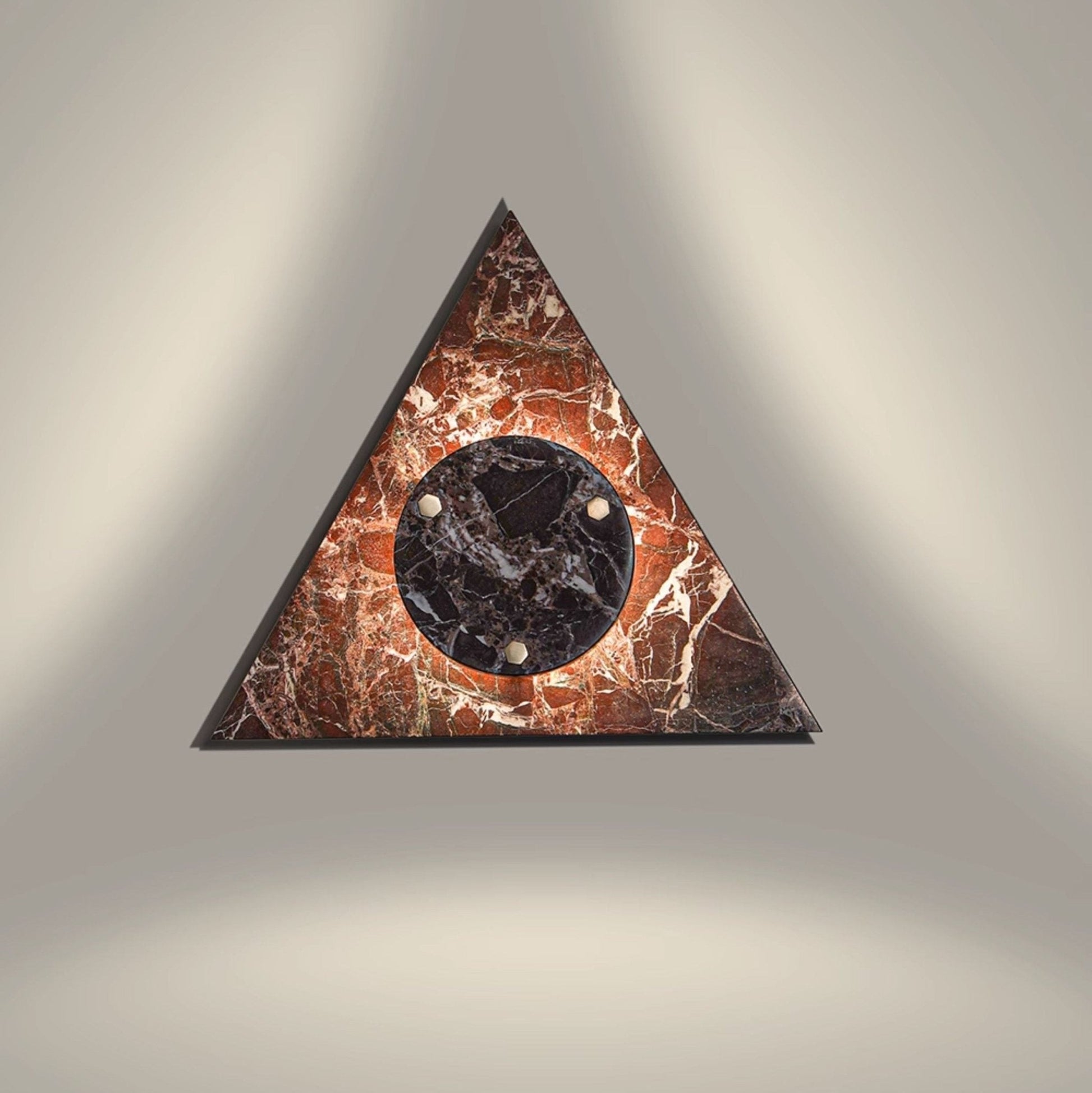 Pyramid Rustic Marble Wall Light-Neutral Decor