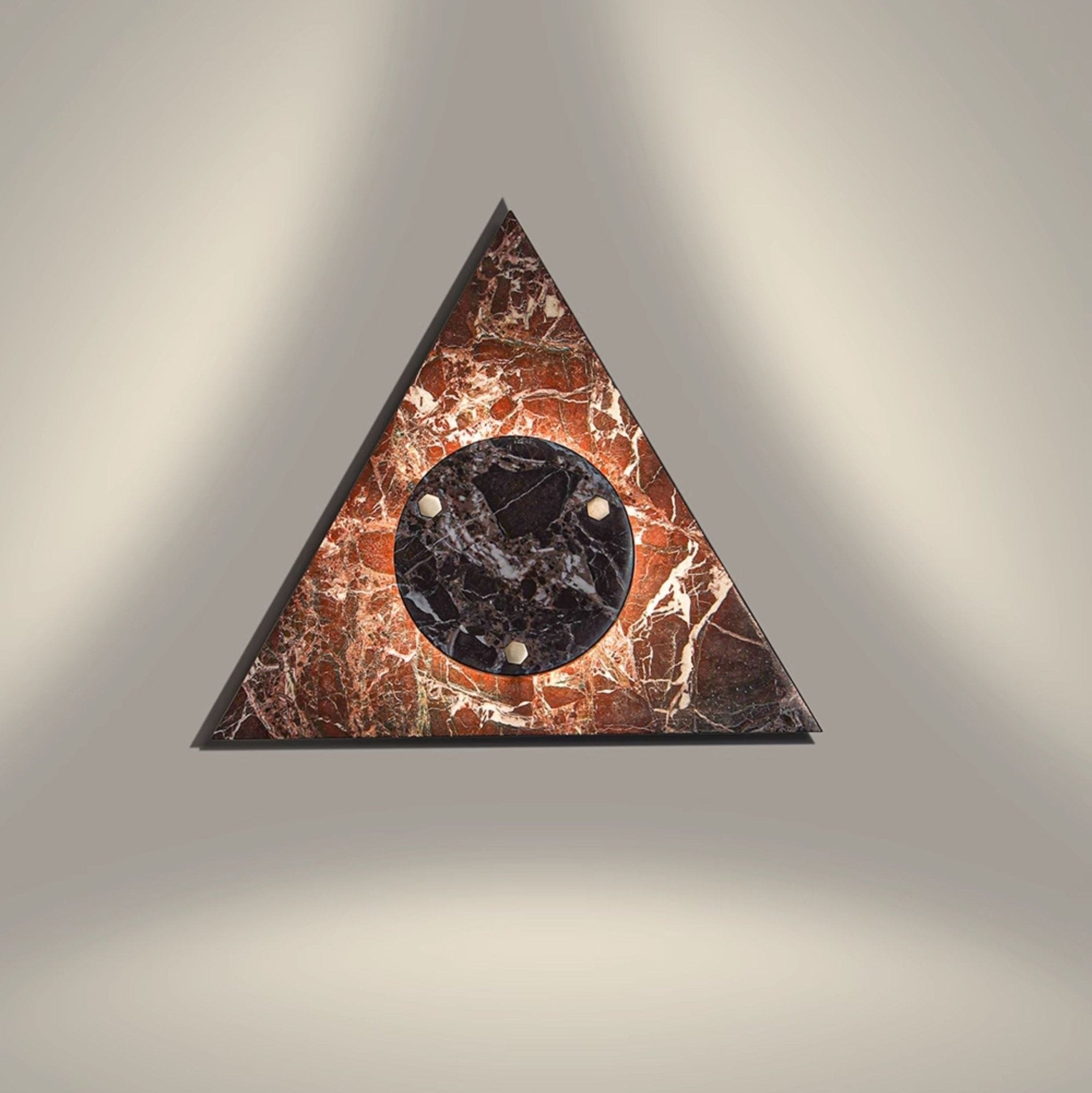 Pyramid Rustic Marble Wall Light-Neutral Decor