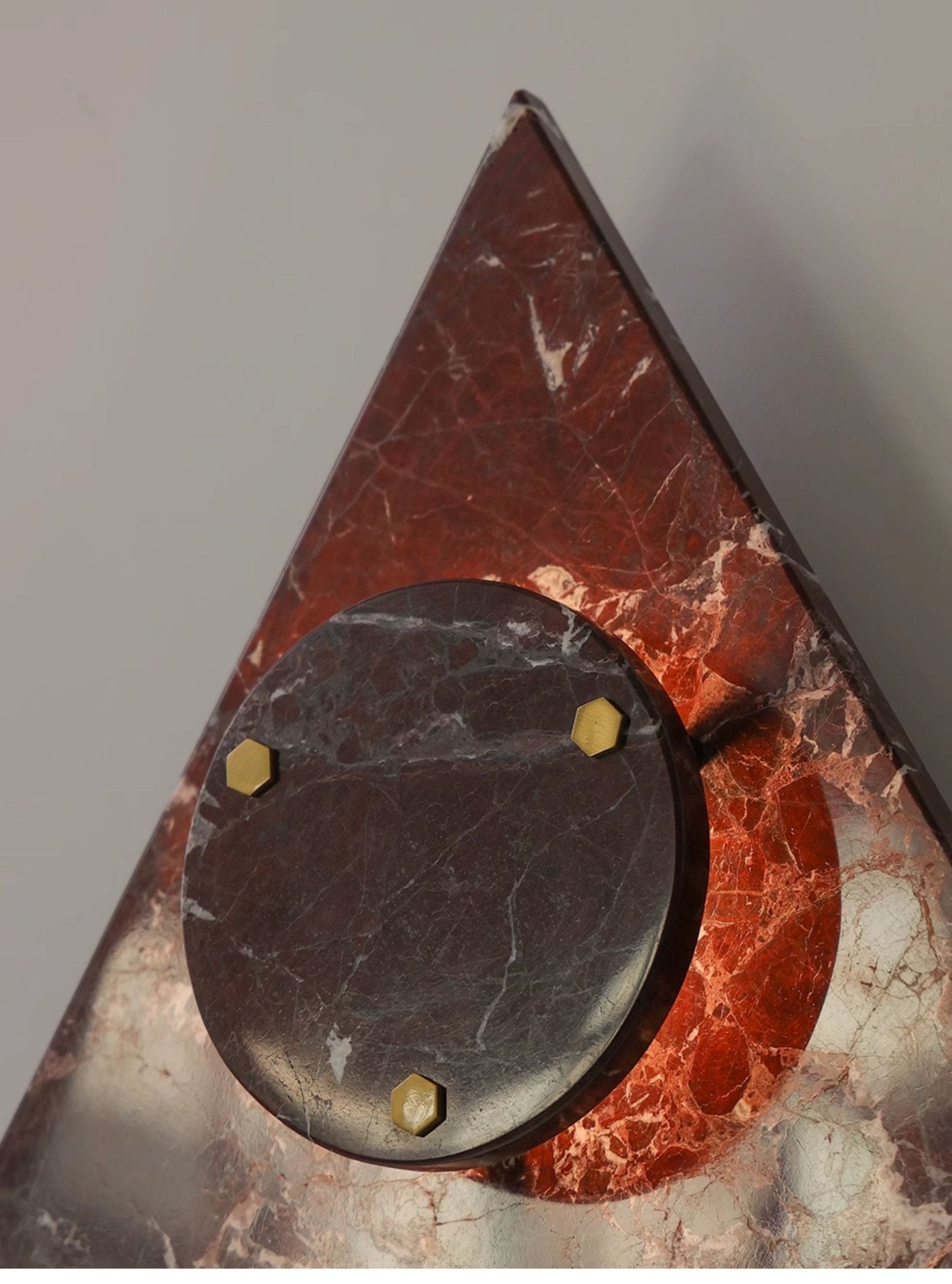 Pyramid Rustic Marble Wall Light-Neutral Decor