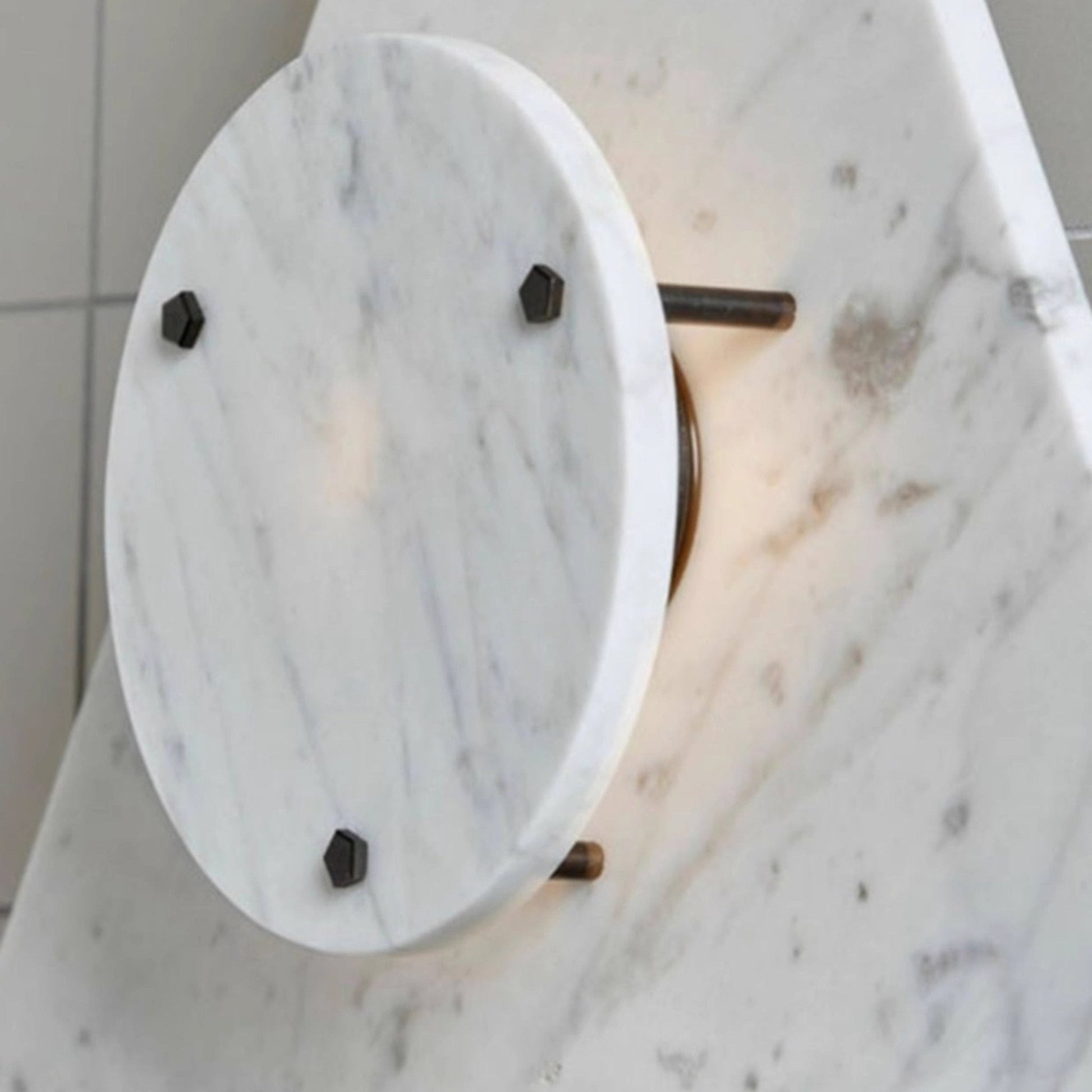Pyramid Rustic Marble Wall Light-Neutral Decor