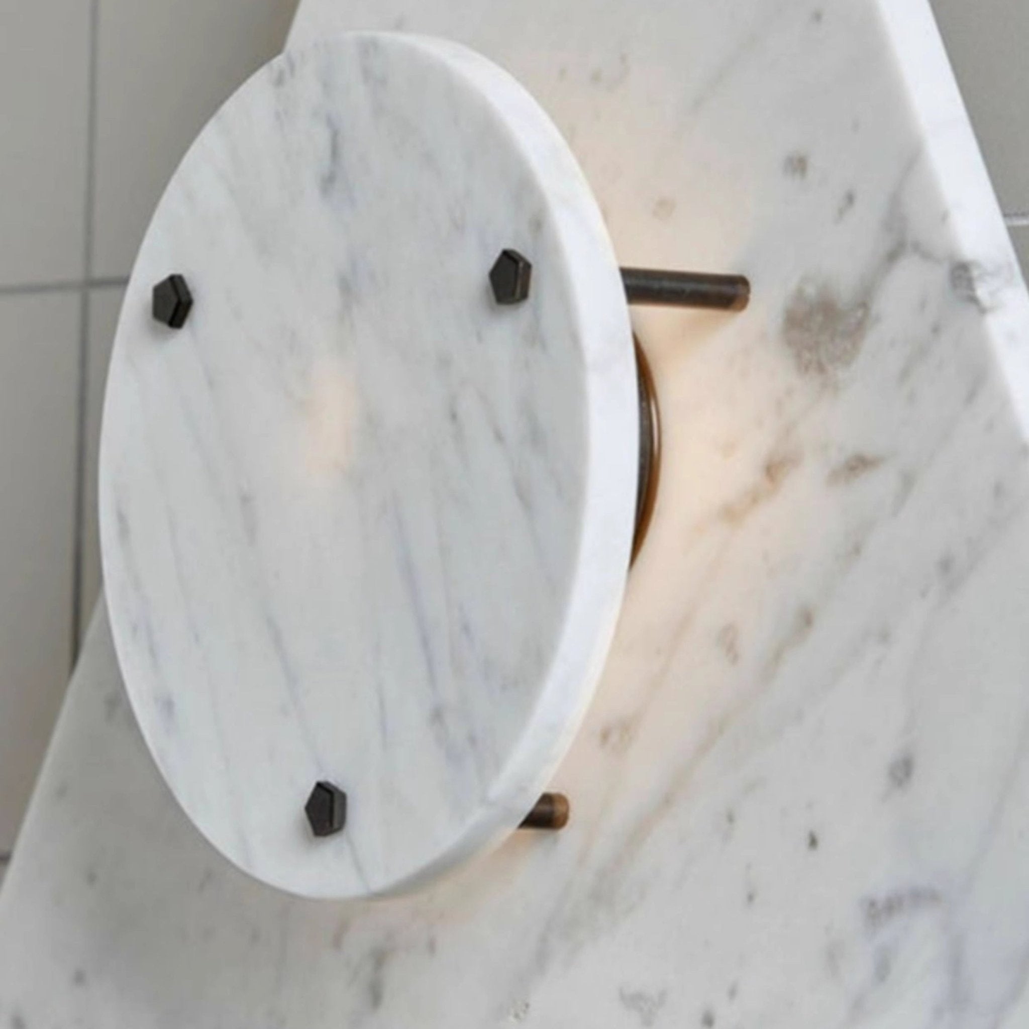 Pyramid Rustic Marble Wall Light-Neutral Decor