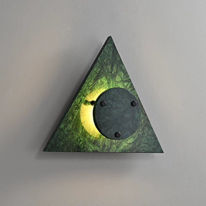 Pyramid Rustic Marble Wall Light-Neutral Decor