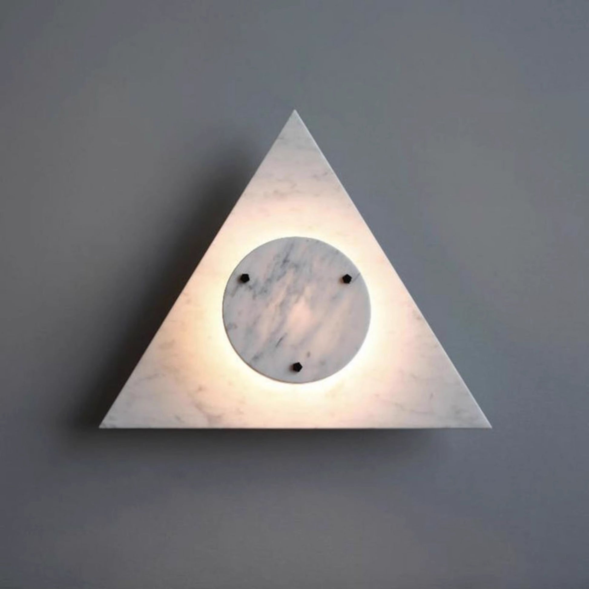 Pyramid Rustic Marble Wall Light-Neutral Decor