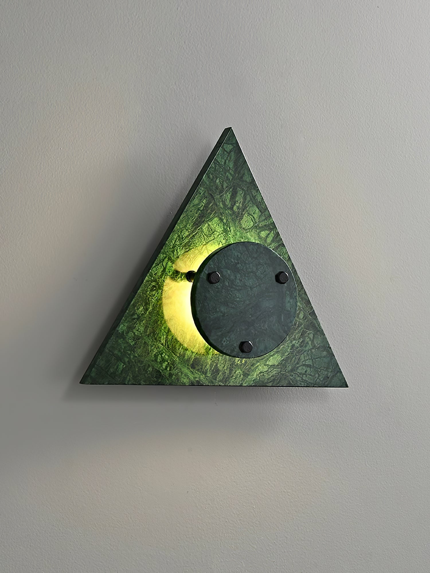 Pyramid Rustic Marble Wall Light-Neutral Decor
