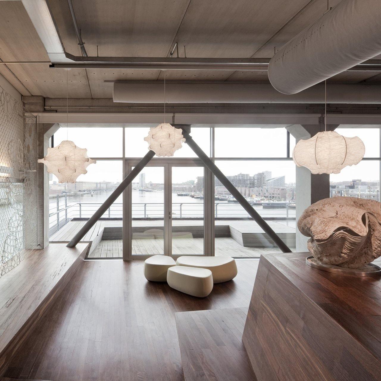 Lotus Minimalist Silk Pendant Lamp-Neutral Decor