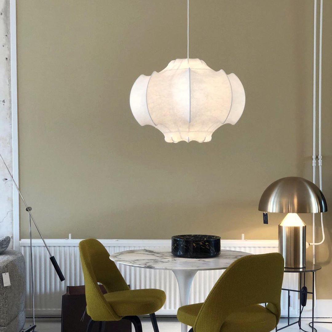 Lotus Minimalist Silk Pendant Lamp-Neutral Decor