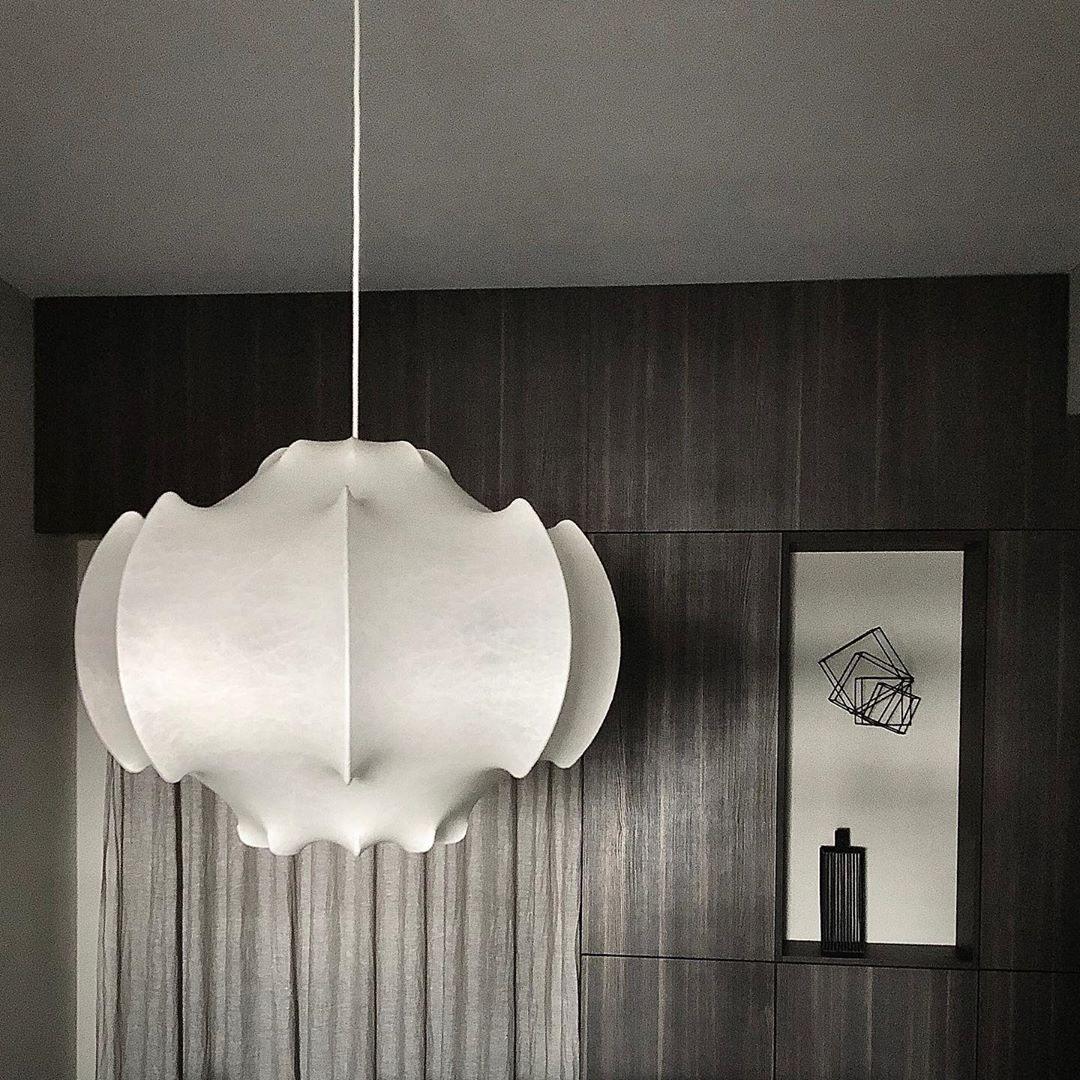 Lotus Minimalist Silk Pendant Lamp-Neutral Decor