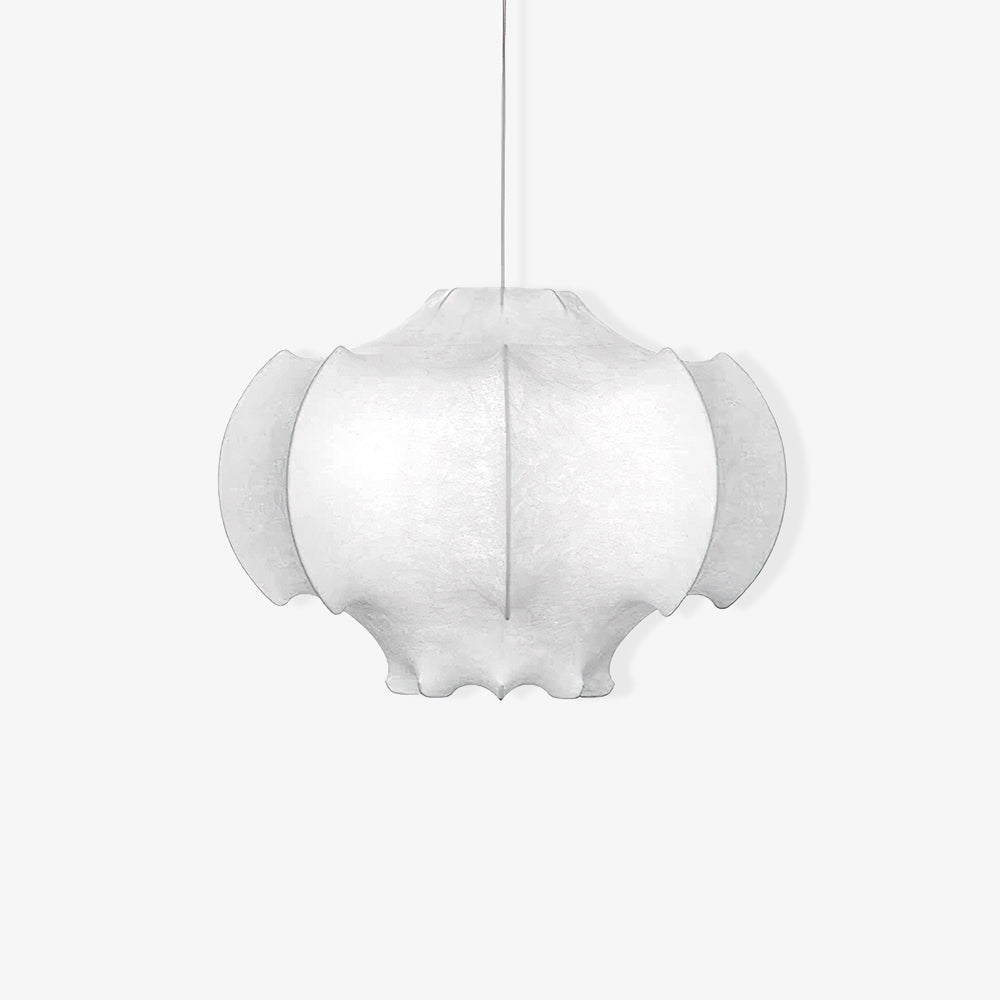 Lotus Minimalist Silk Pendant Lamp-Neutral Decor