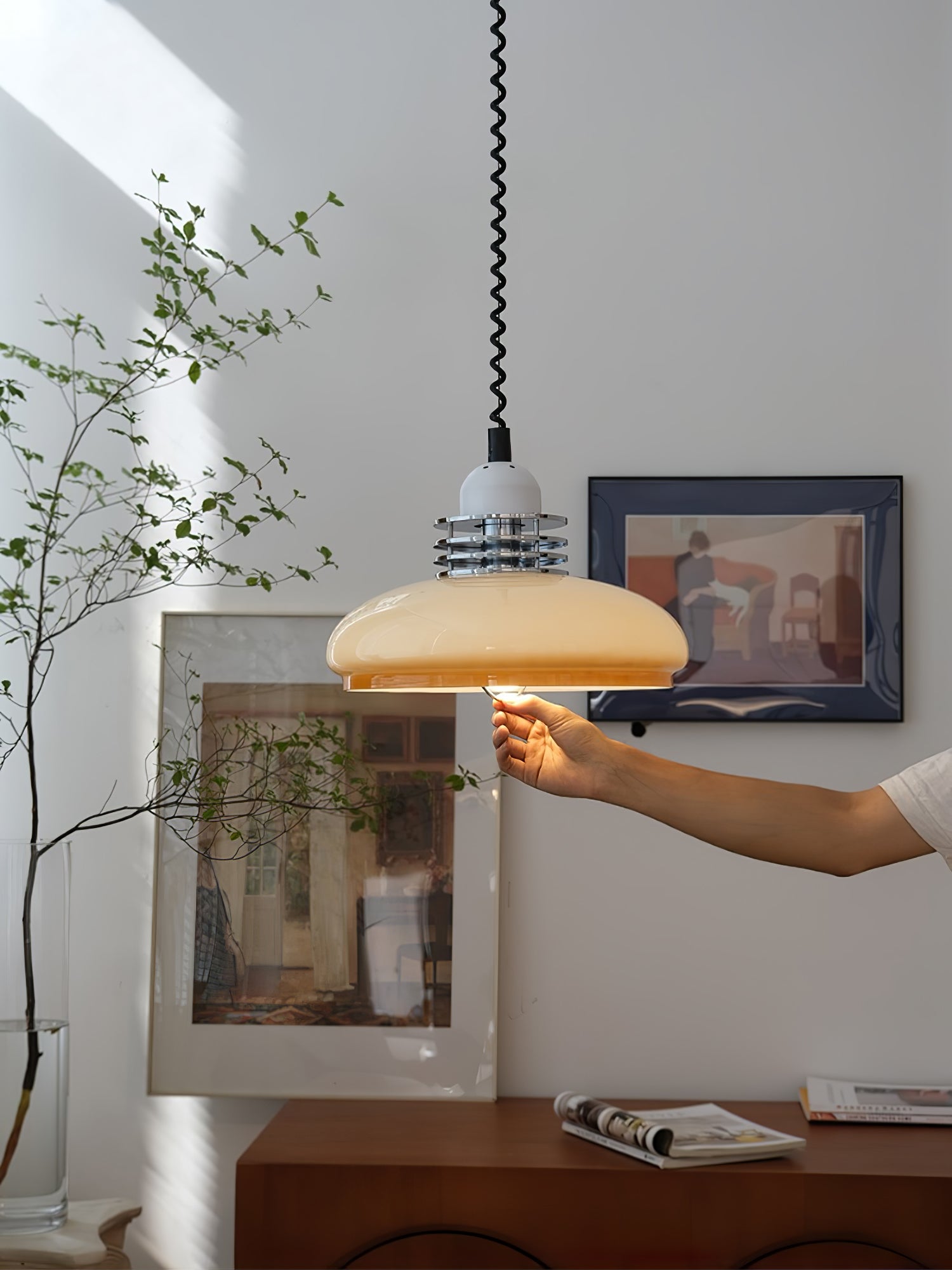 Ulaearae Nordic Art Classic Glass Pendant Lamp-Neutral Decor