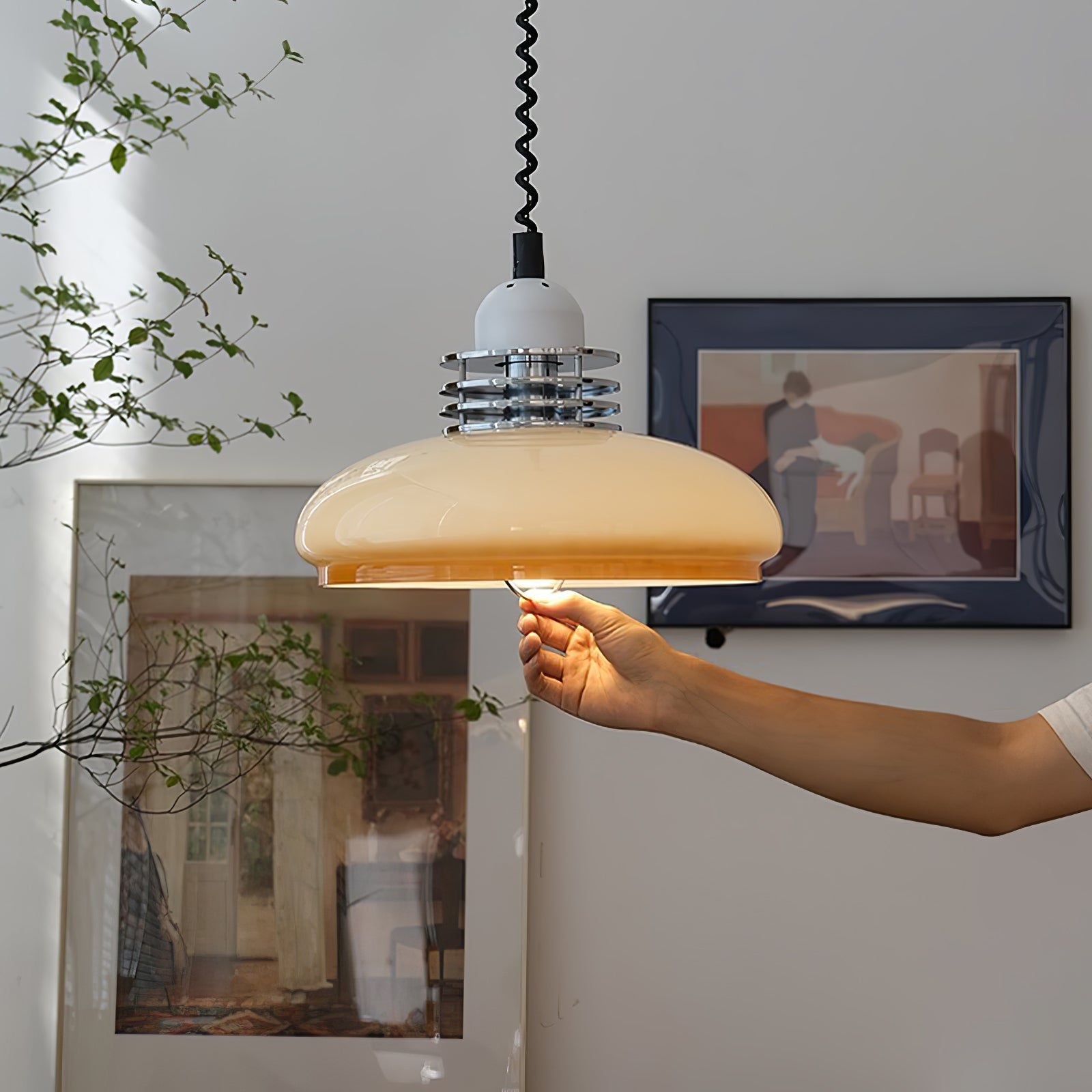 Ulaearae Nordic Art Classic Glass Pendant Lamp-Neutral Decor