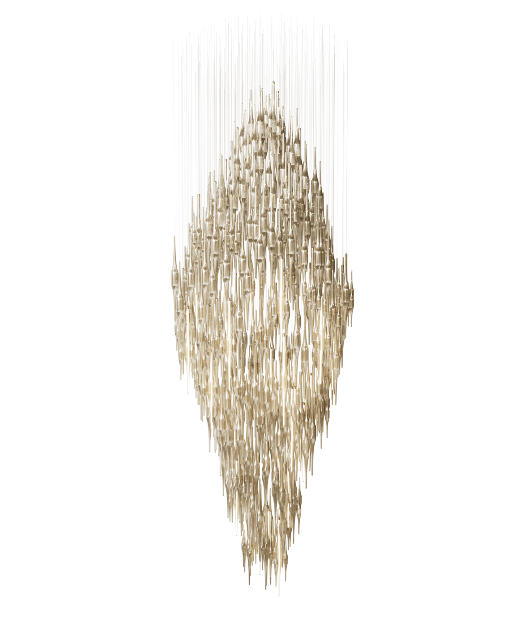 Vitara Glass Drop Chandelier-Neutral Decor