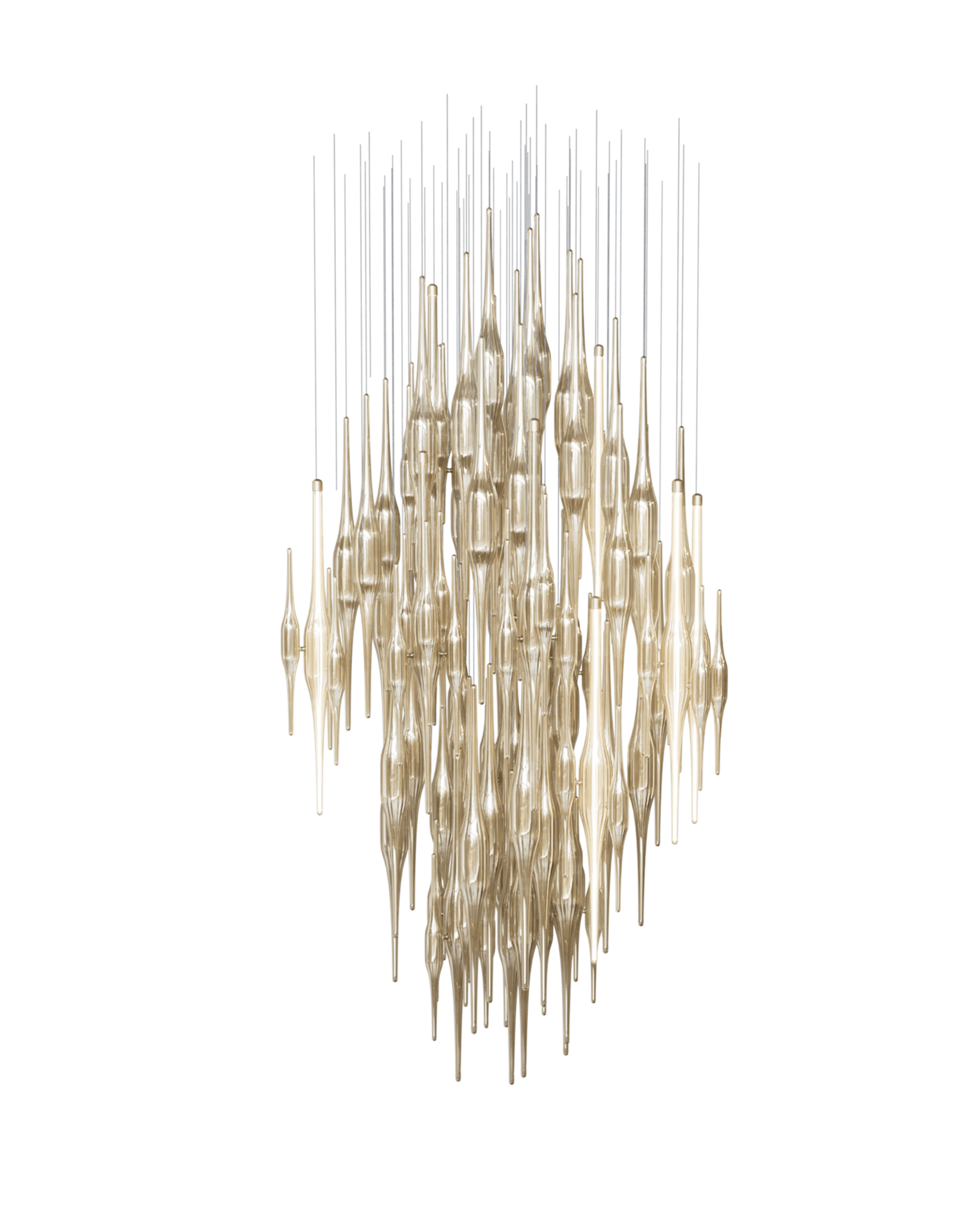 Vitara Glass Drop Chandelier-Neutral Decor
