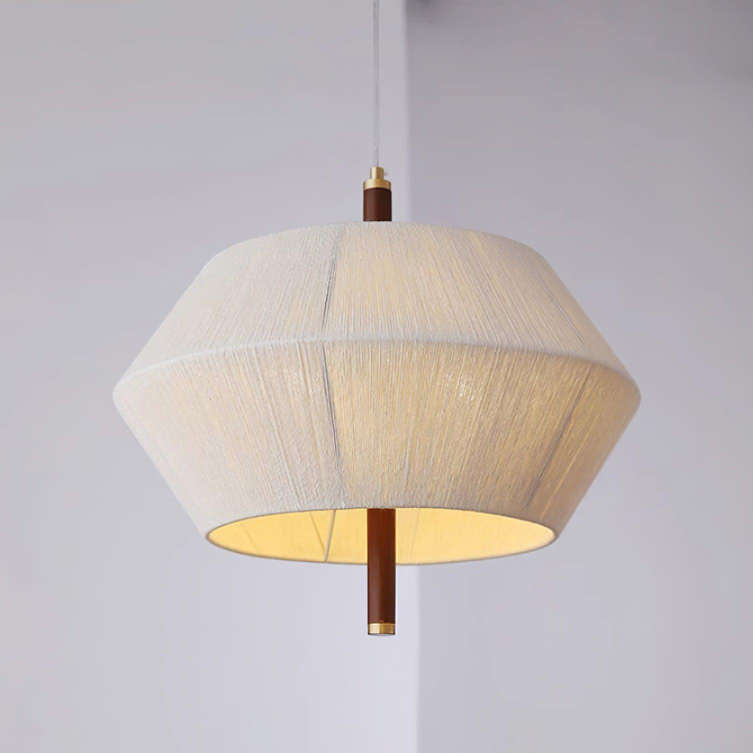 Elowen Pendant Lamp Cotton-Thread Walnut Natural-Neutral Decor
