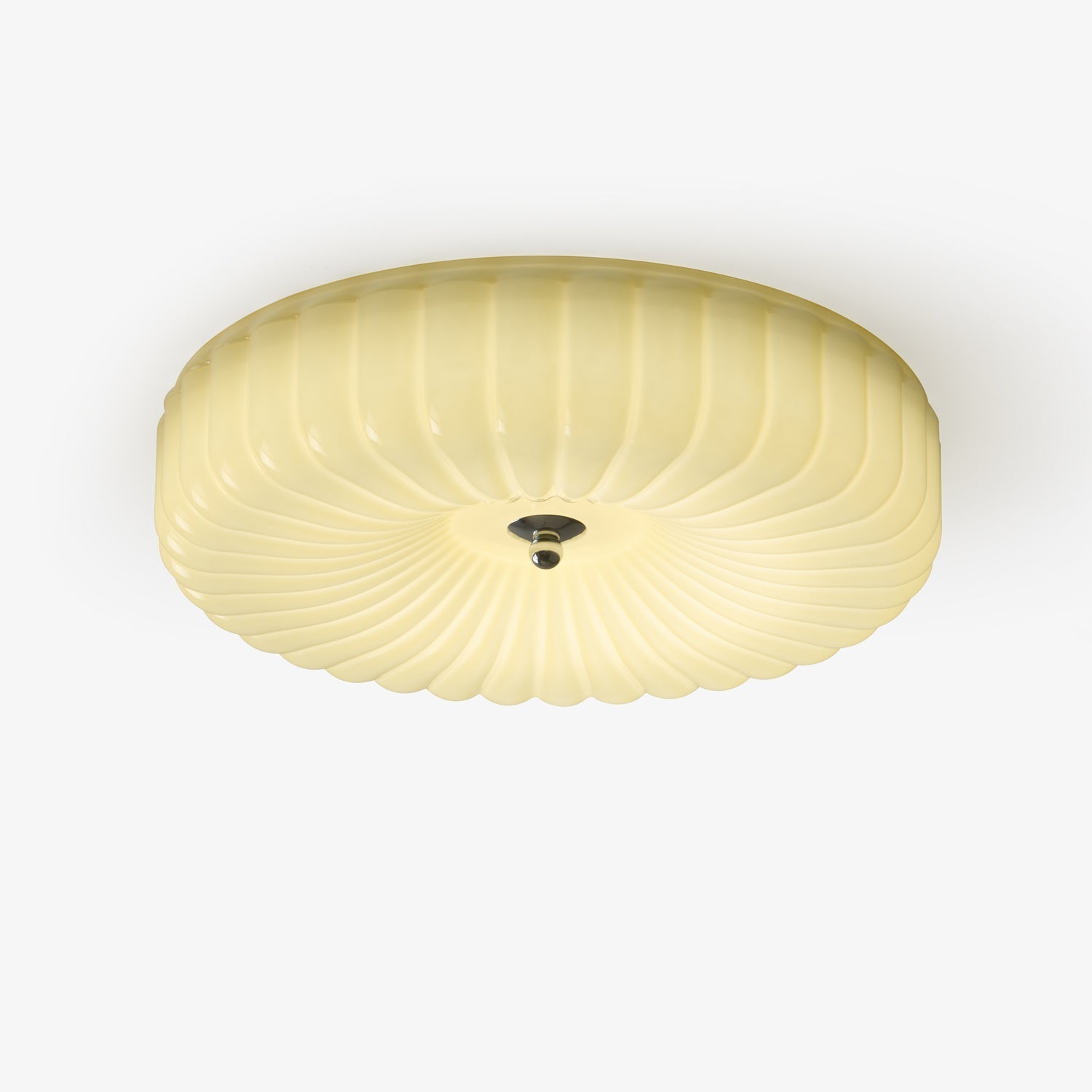 Dinora Nordic Art Ripple Glass Ceiling Light-Neutral Decor