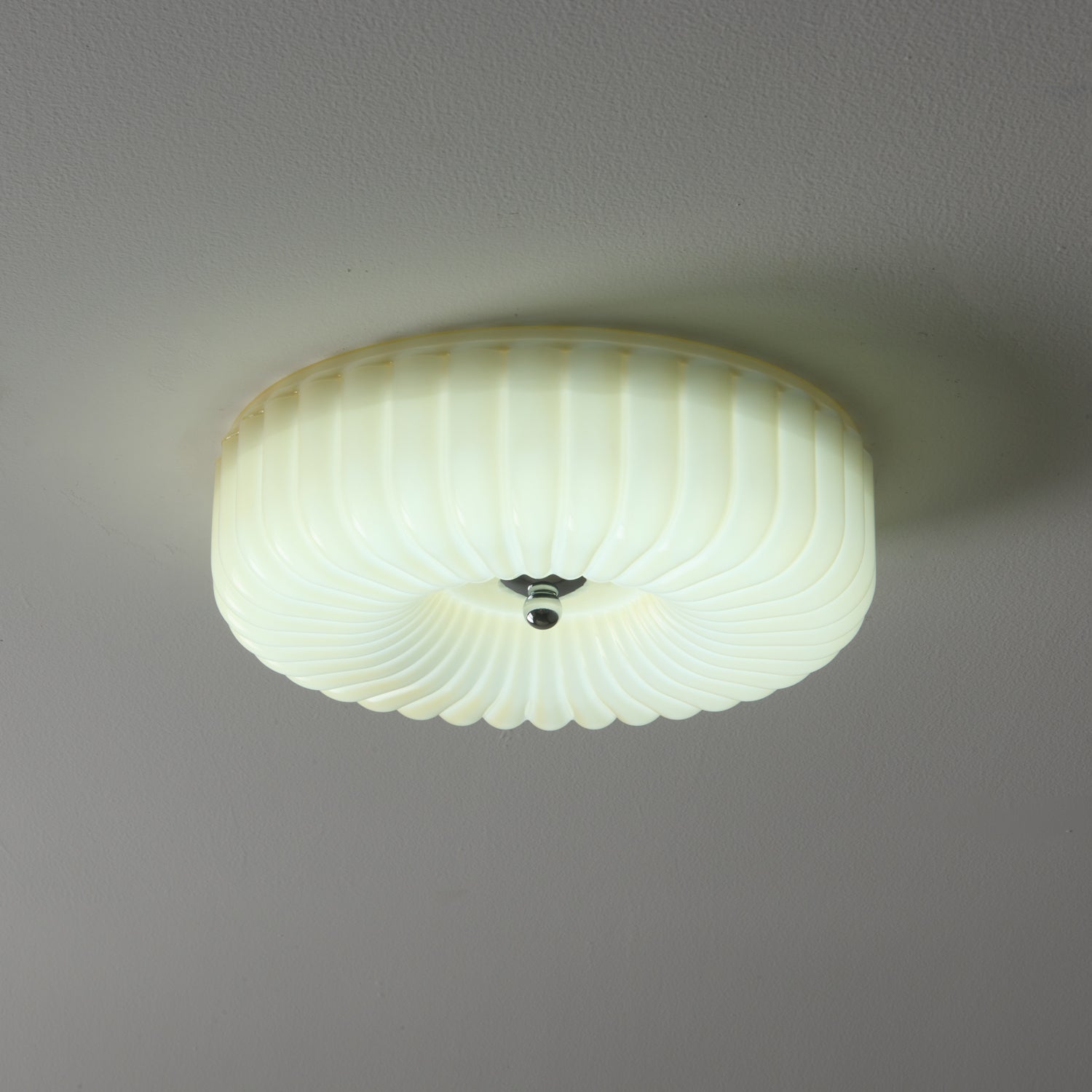 Dinora Nordic Art Ripple Glass Ceiling Light-Neutral Decor