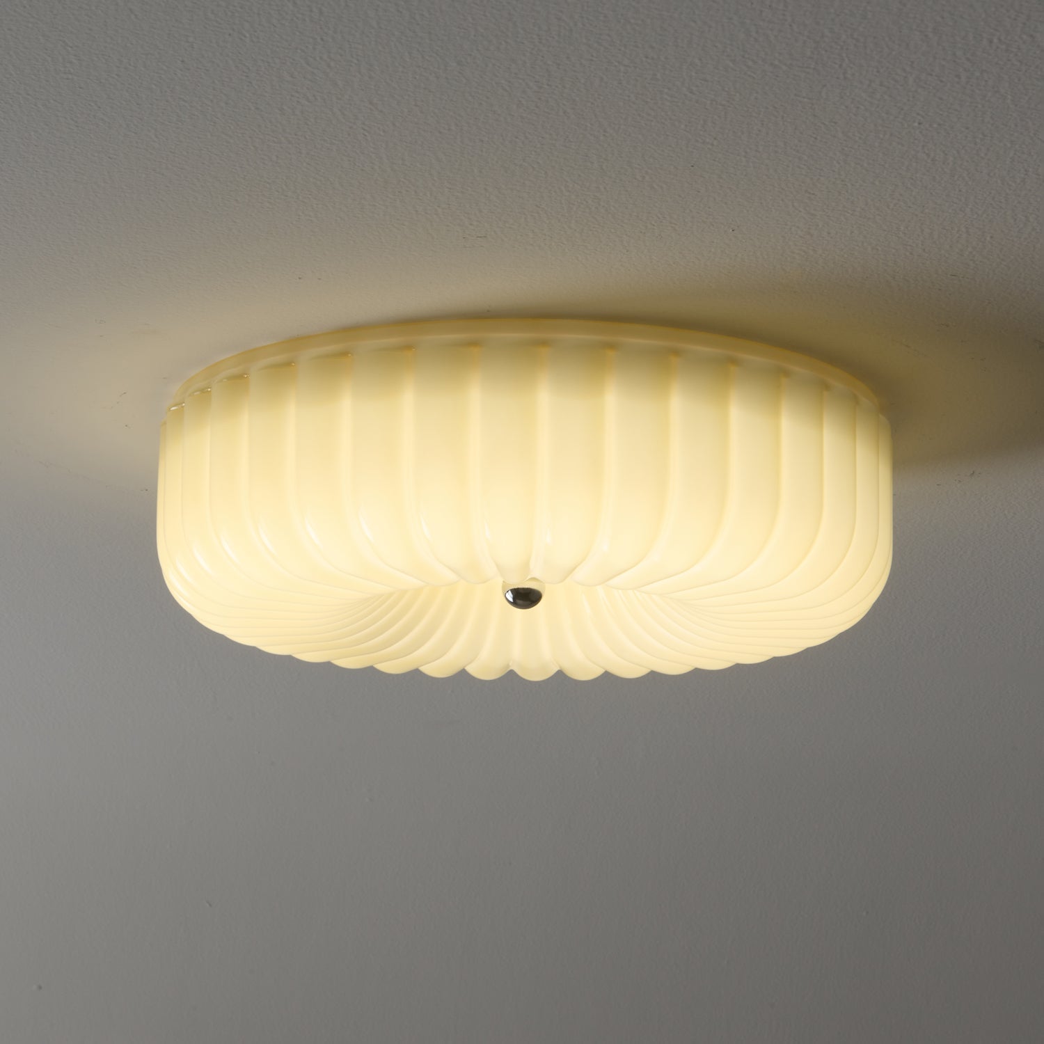 Dinora Nordic Art Ripple Glass Ceiling Light-Neutral Decor
