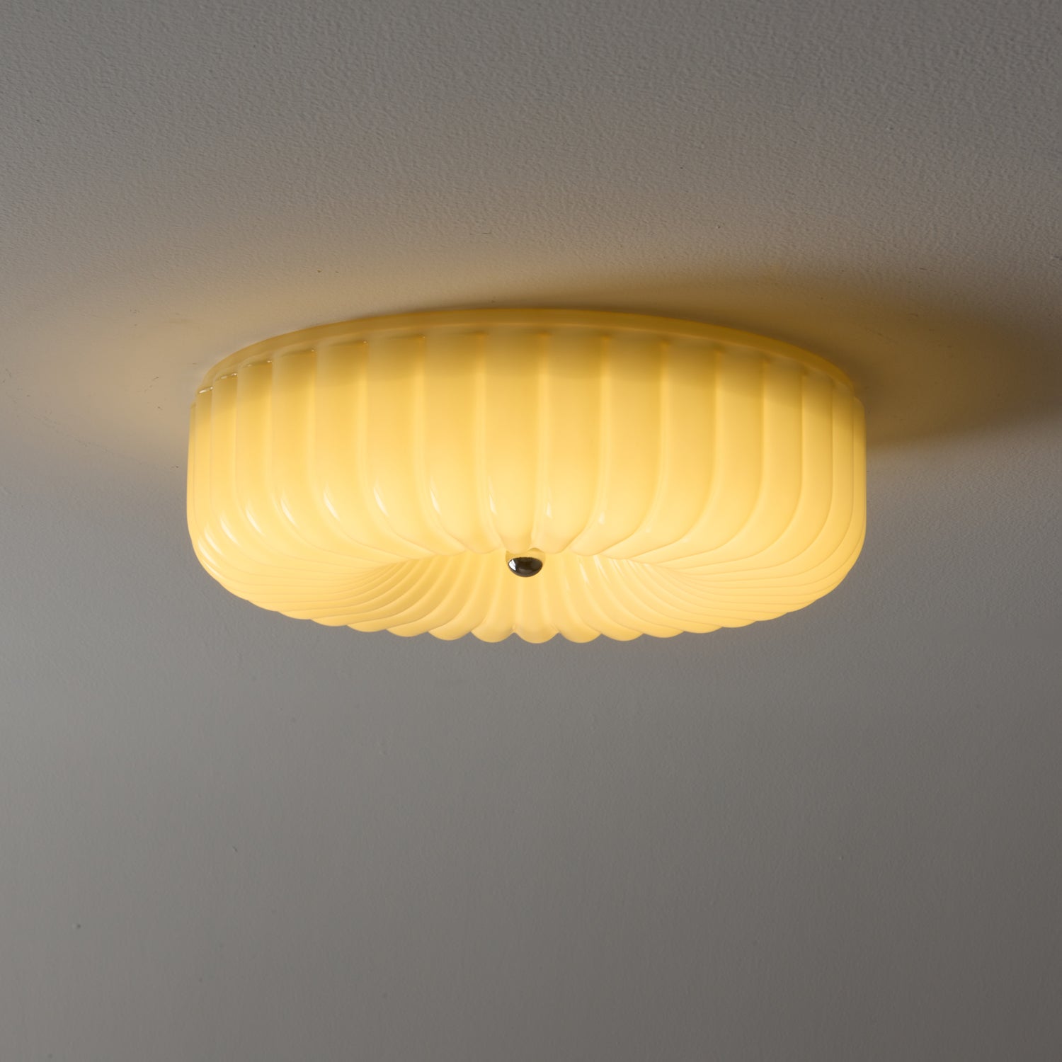 Dinora Nordic Art Ripple Glass Ceiling Light-Neutral Decor