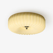 Dinora Nordic Art Ripple Glass Ceiling Light-Neutral Decor