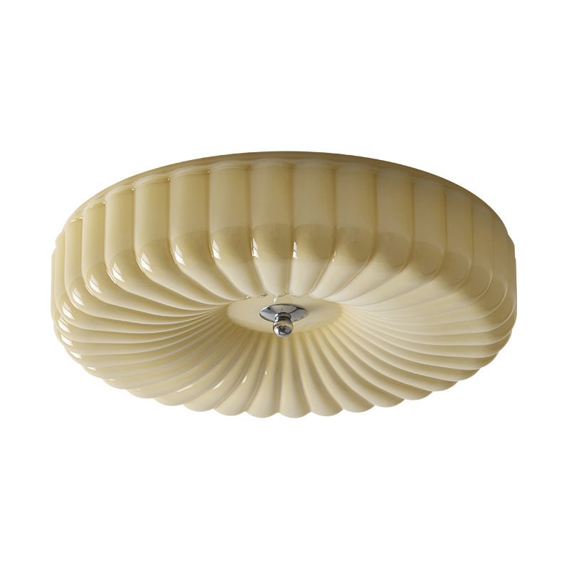 Dinora Nordic Art Ripple Glass Ceiling Light-Neutral Decor