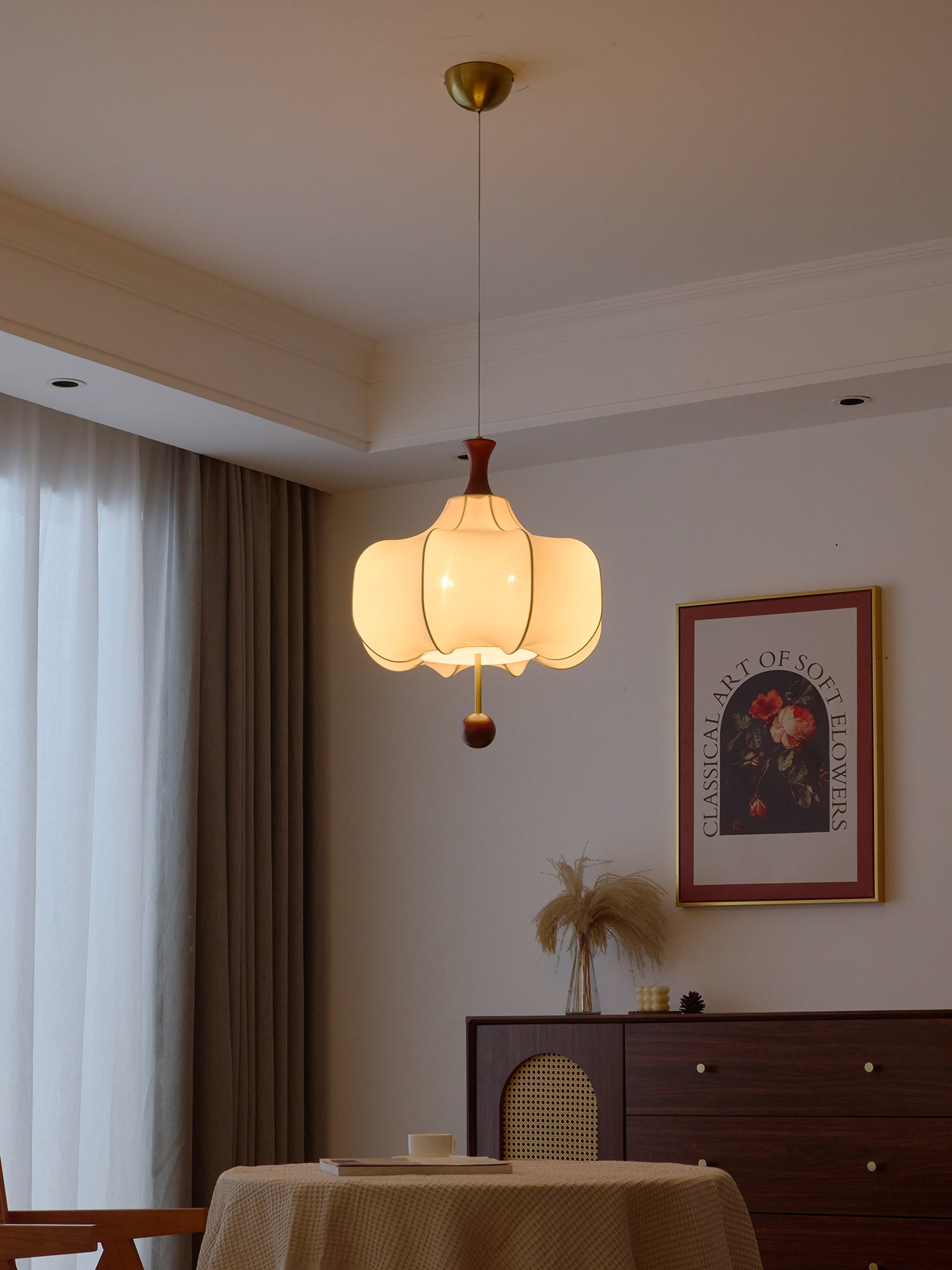 Venoryra Premium Elegance Cloud Wood Pendant Lamp-Neutral Decor