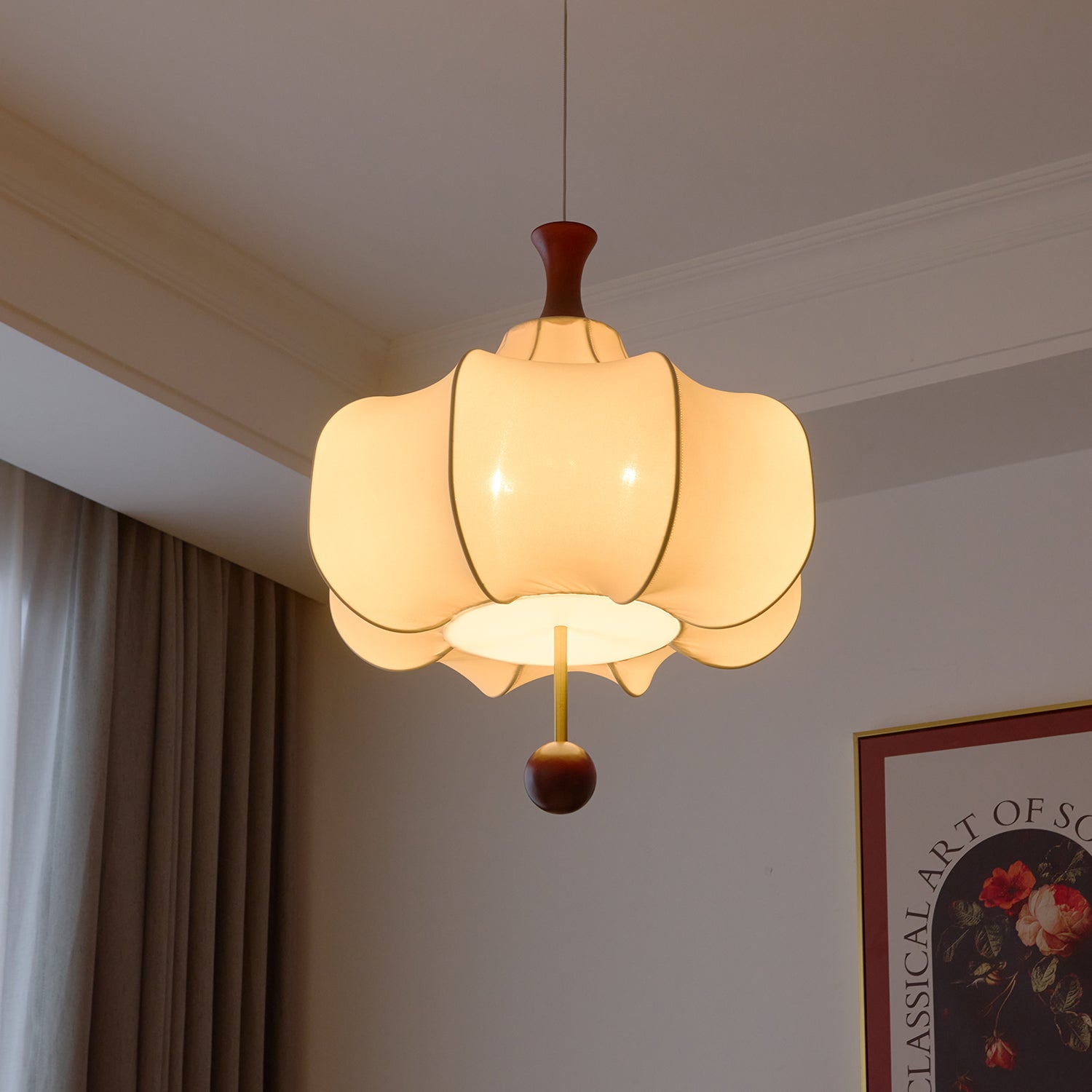 Venoryra Premium Elegance Cloud Wood Pendant Lamp-Neutral Decor