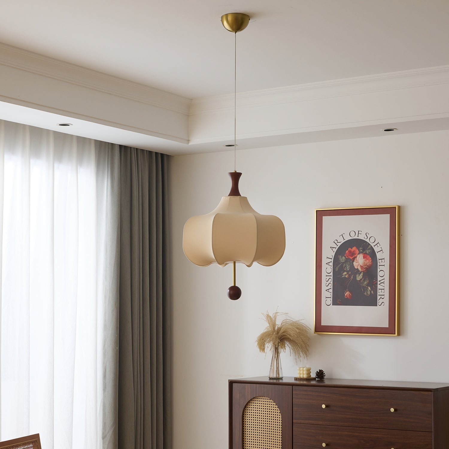 Venoryra Premium Elegance Cloud Wood Pendant Lamp-Neutral Decor