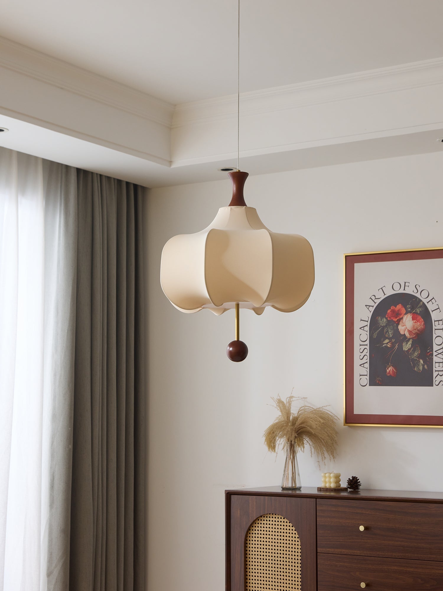 Venoryra Premium Elegance Cloud Wood Pendant Lamp-Neutral Decor