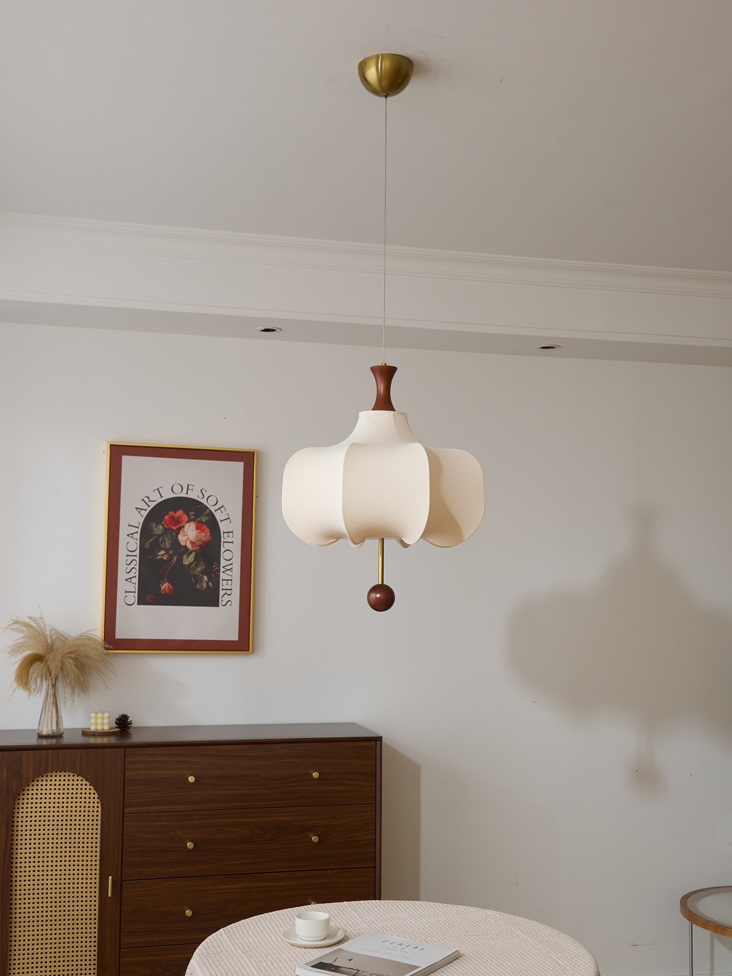 Venoryra Premium Elegance Cloud Wood Pendant Lamp-Neutral Decor